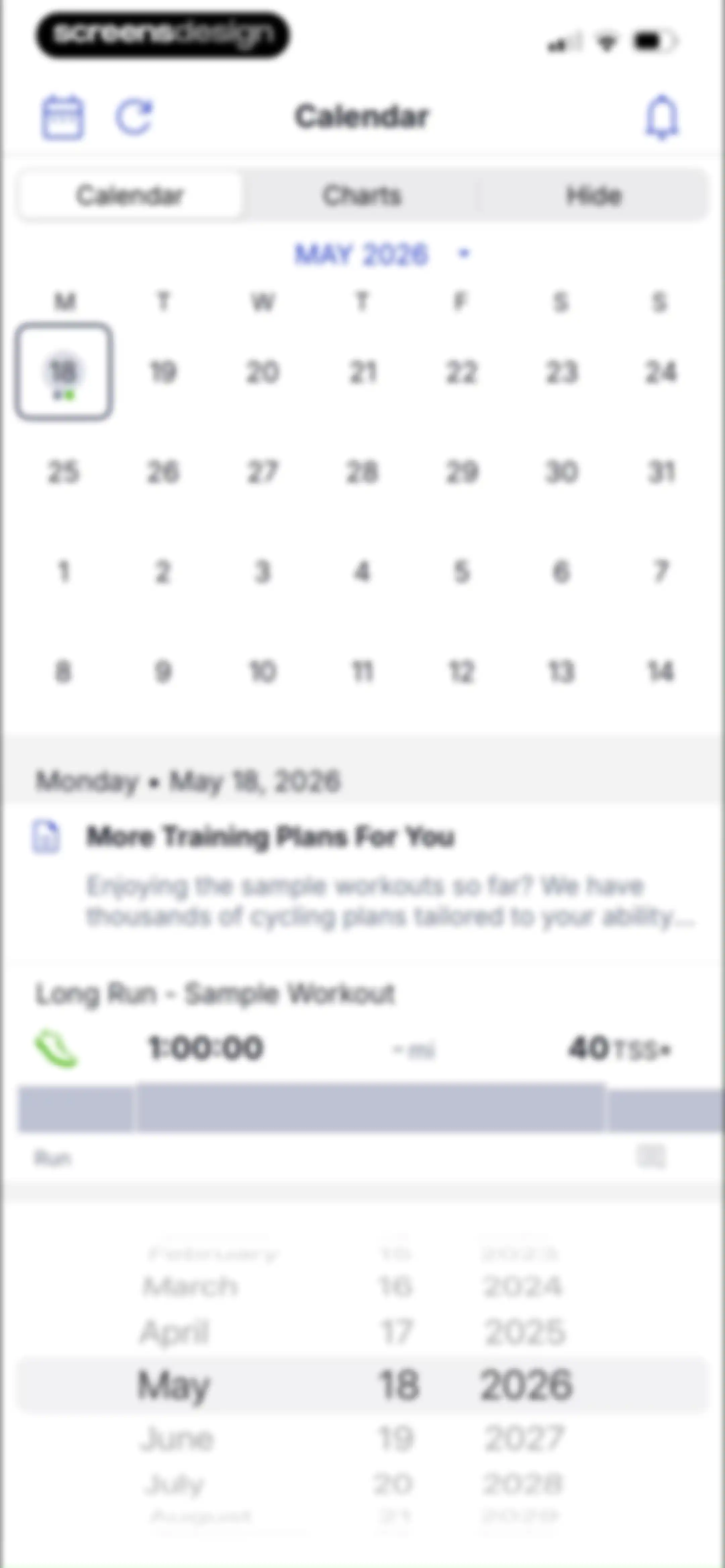 TrainingPeaks: Plan Train Lift screen 85