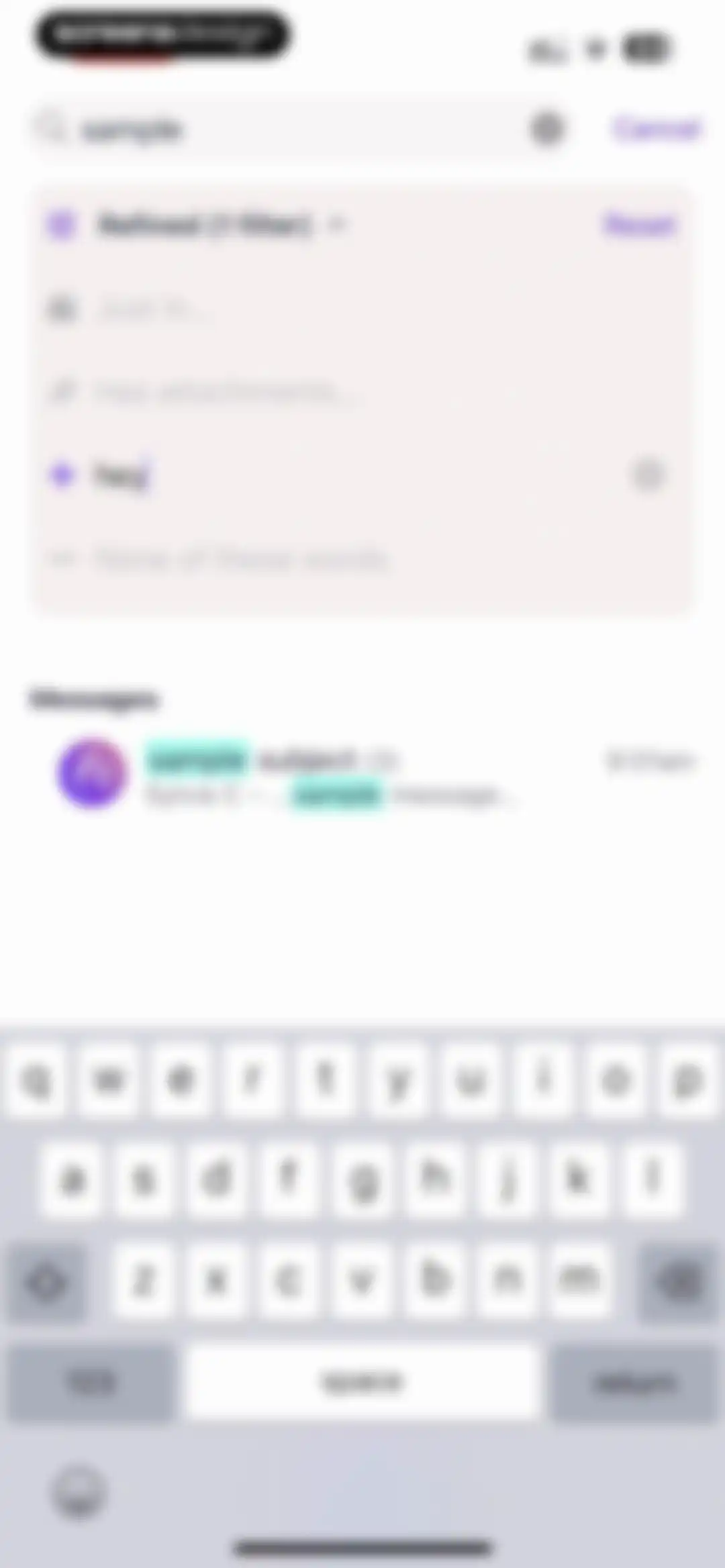 HEY Email screen 86