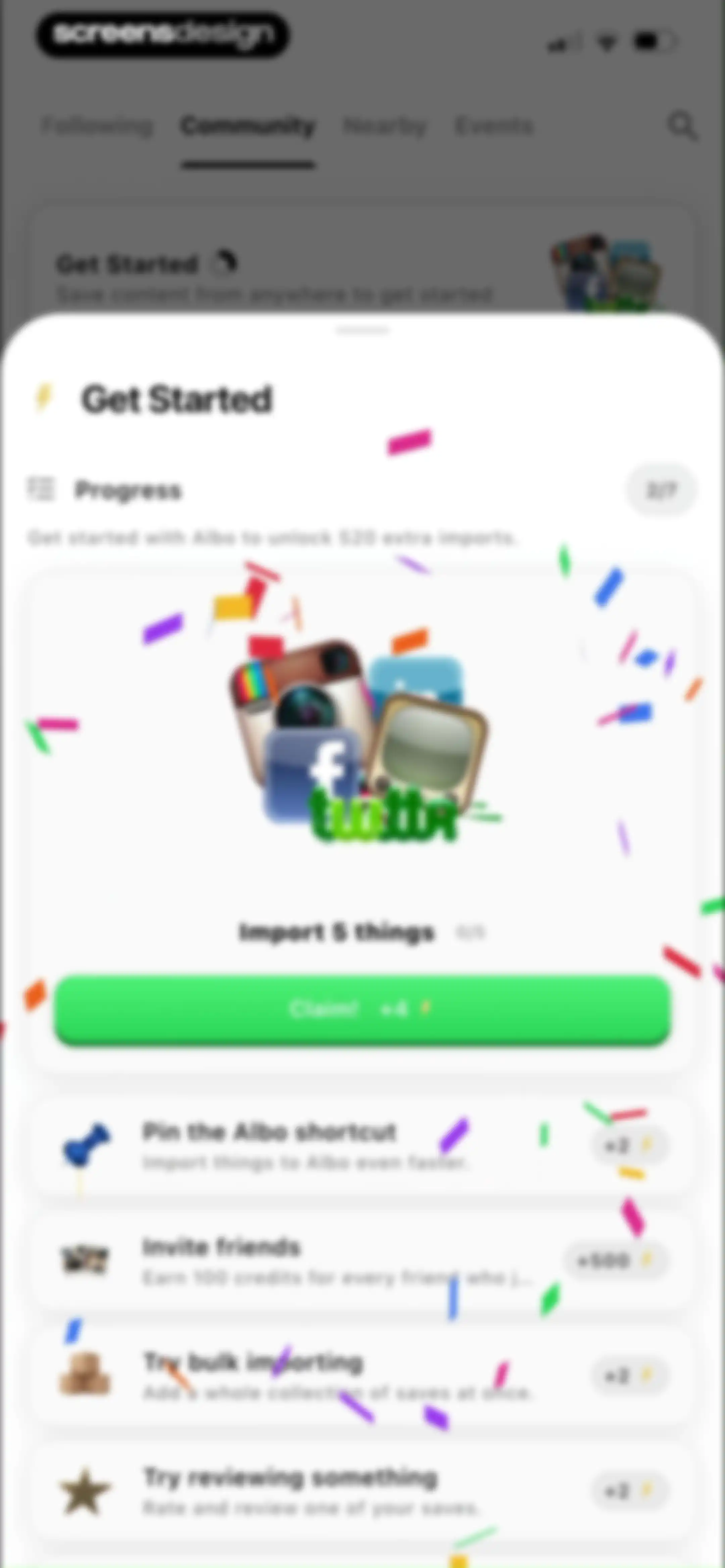 Albo: Save & Organize screen 148