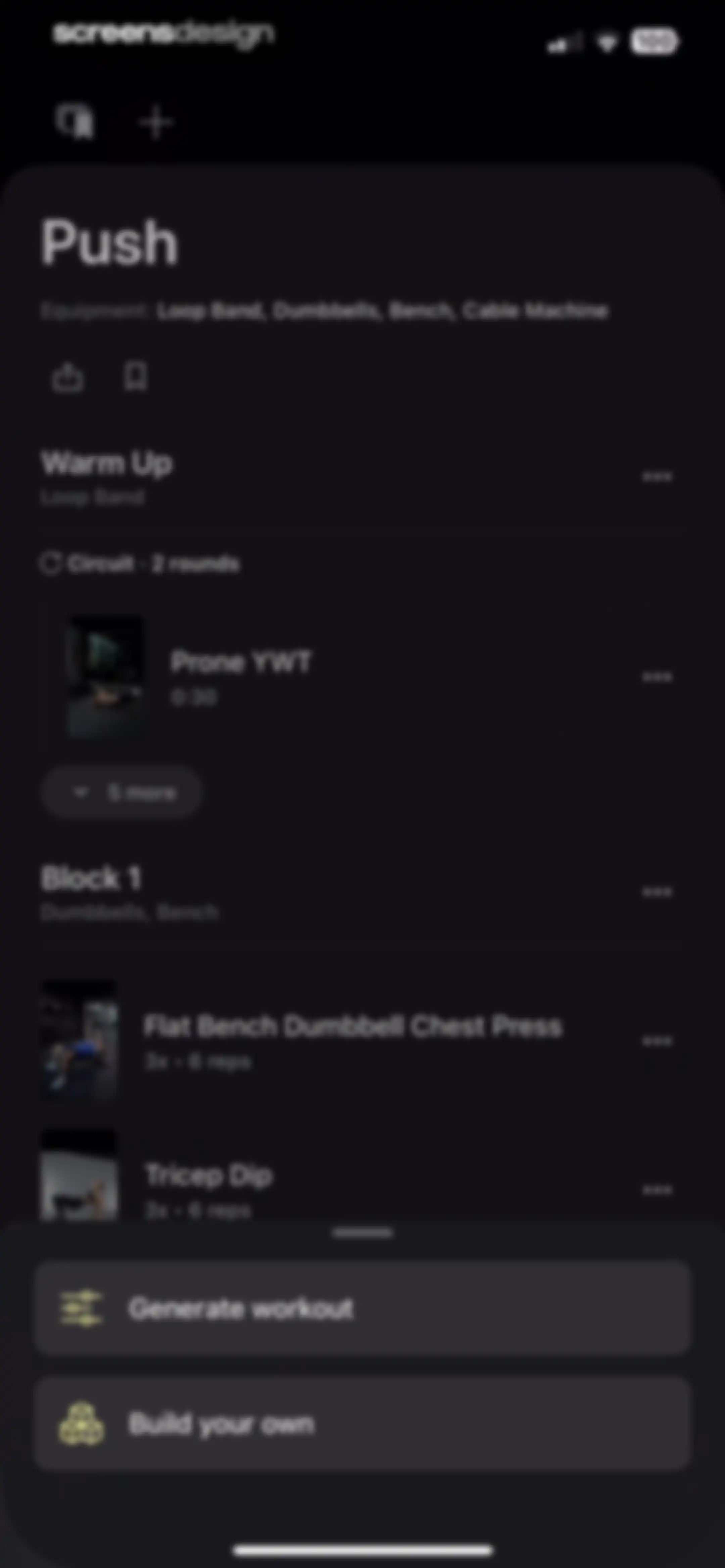 Peloton Strength+ screen 126