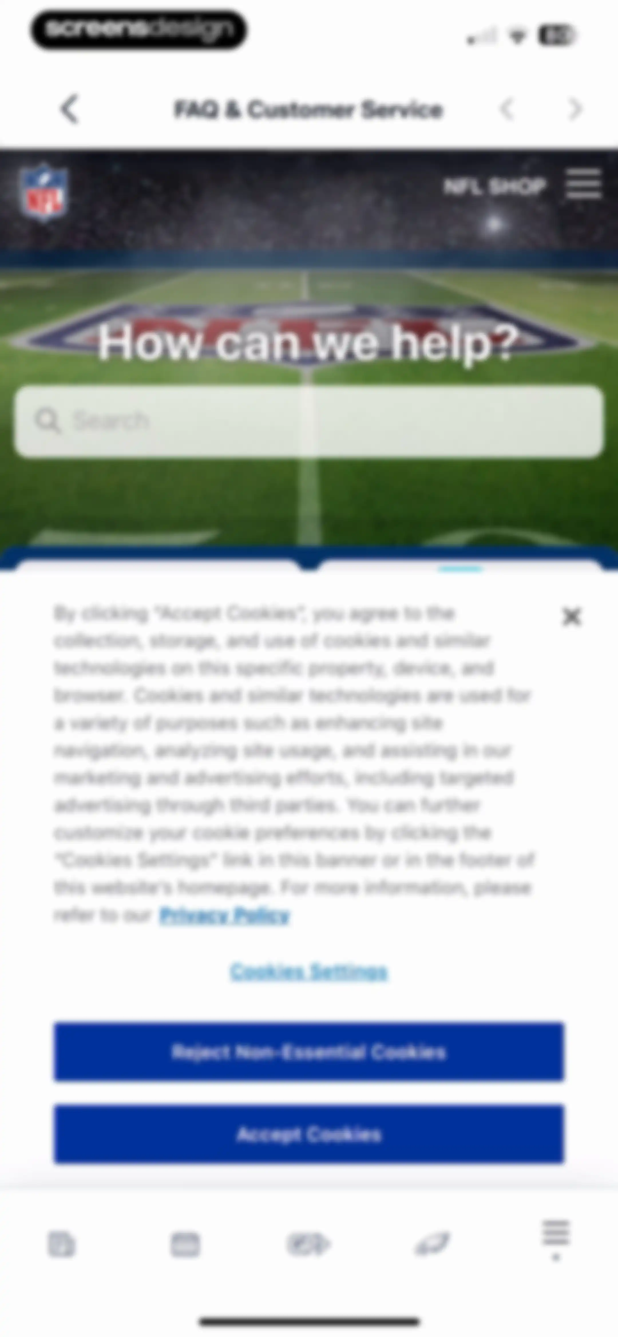 NFL screen 126