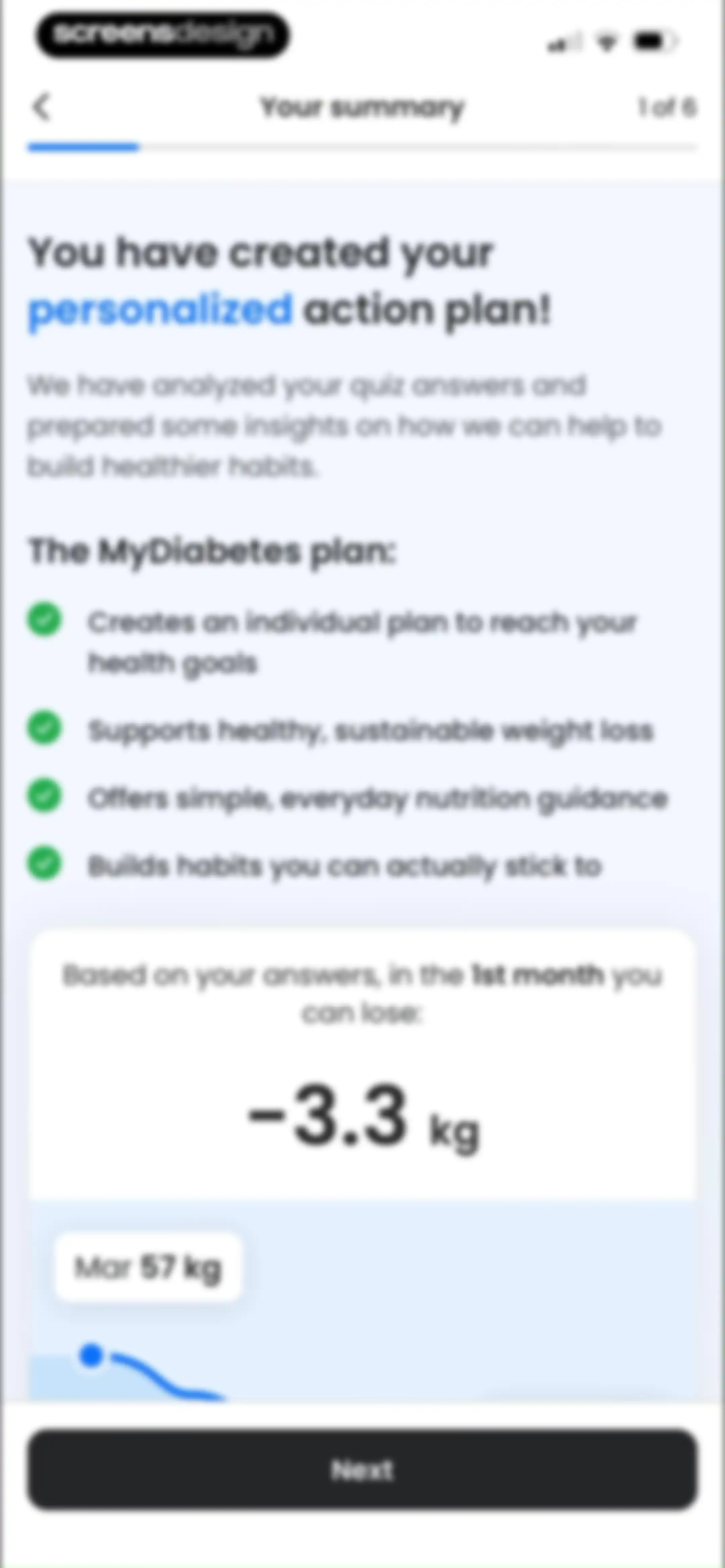 MyDiabetes: Sugar & Meal Log screen 28