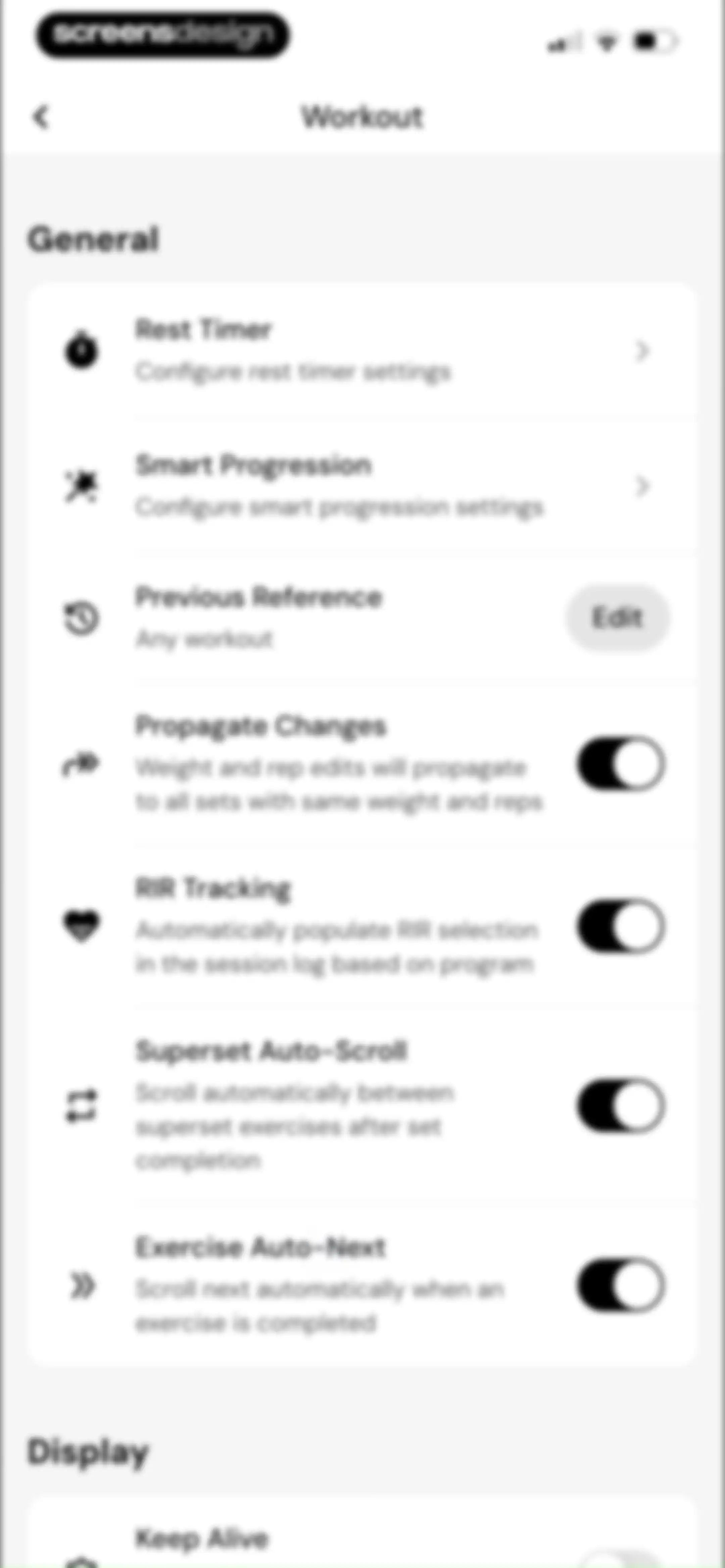 MacroFactor Workouts - Tracker screen 167