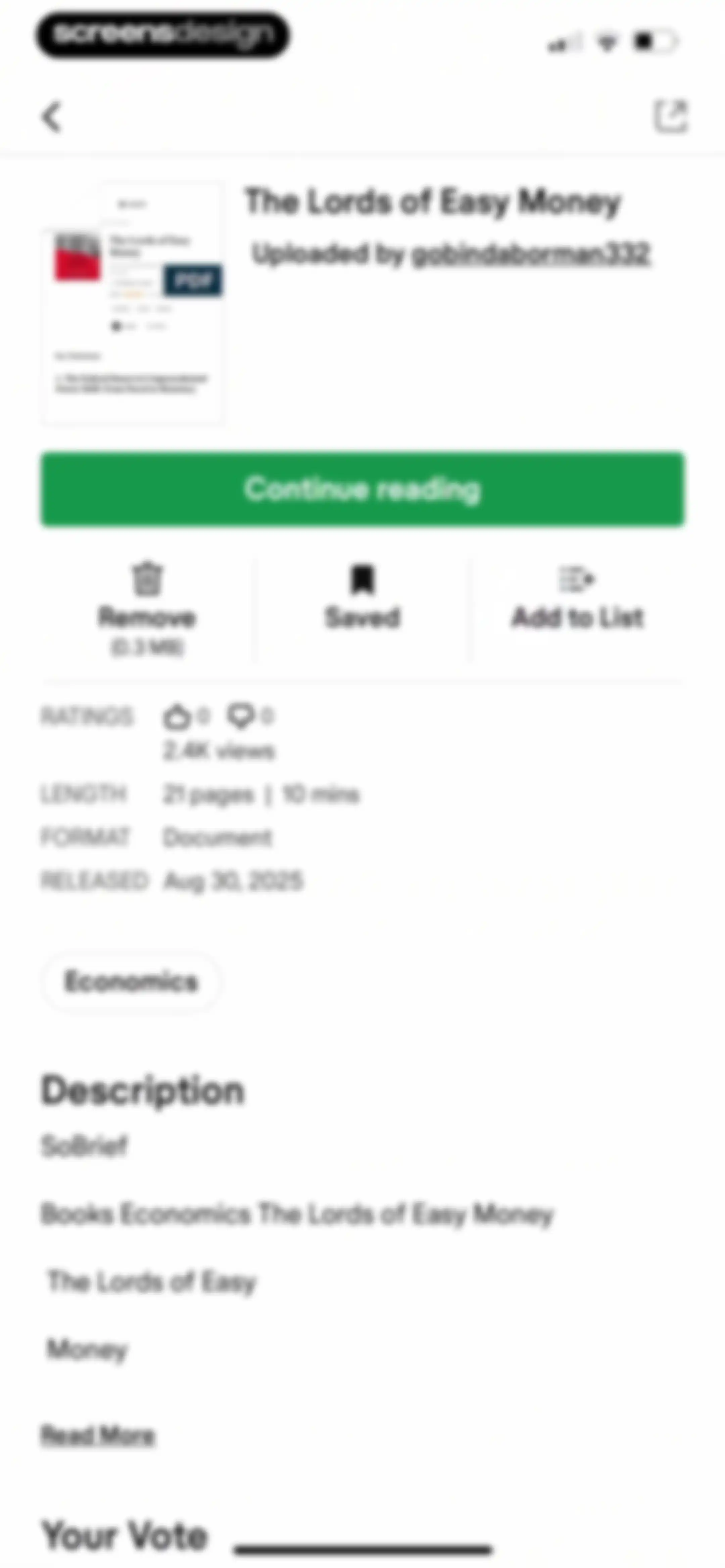 Scribd: 170M+ documents screen 34