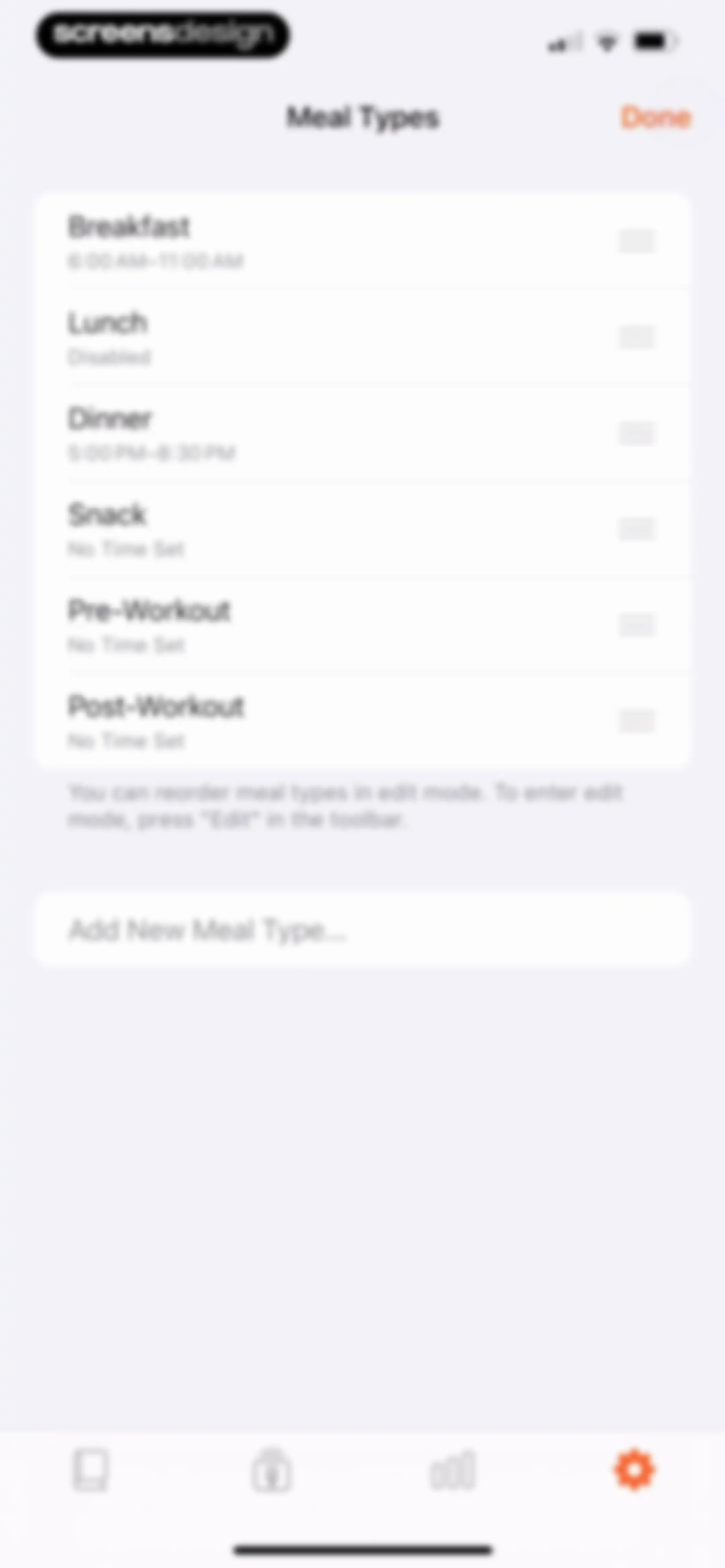 Nutrition Tracker: Foodnoms screen 183