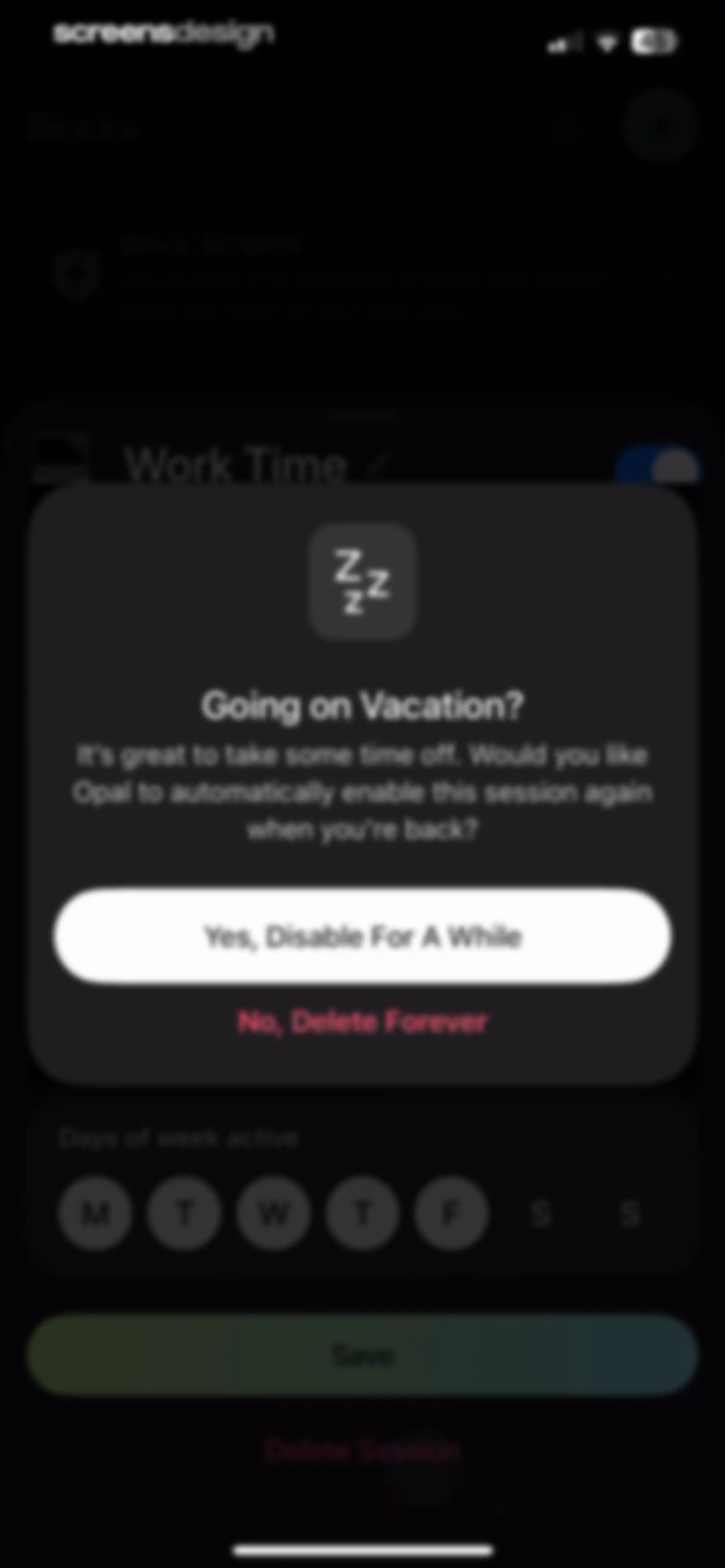 Opal: Screen Time Control screen 105