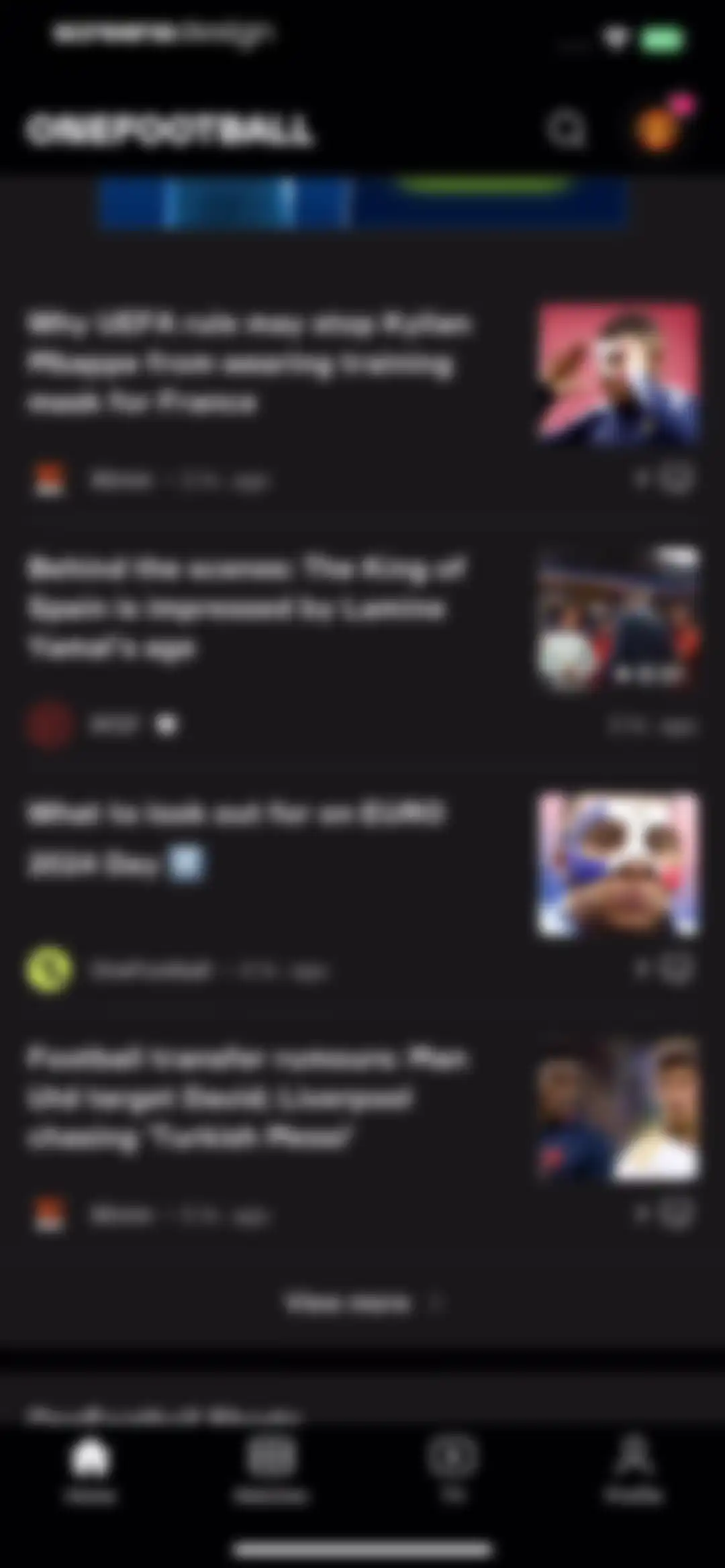 OneFootball Live Soccer scores screen 19