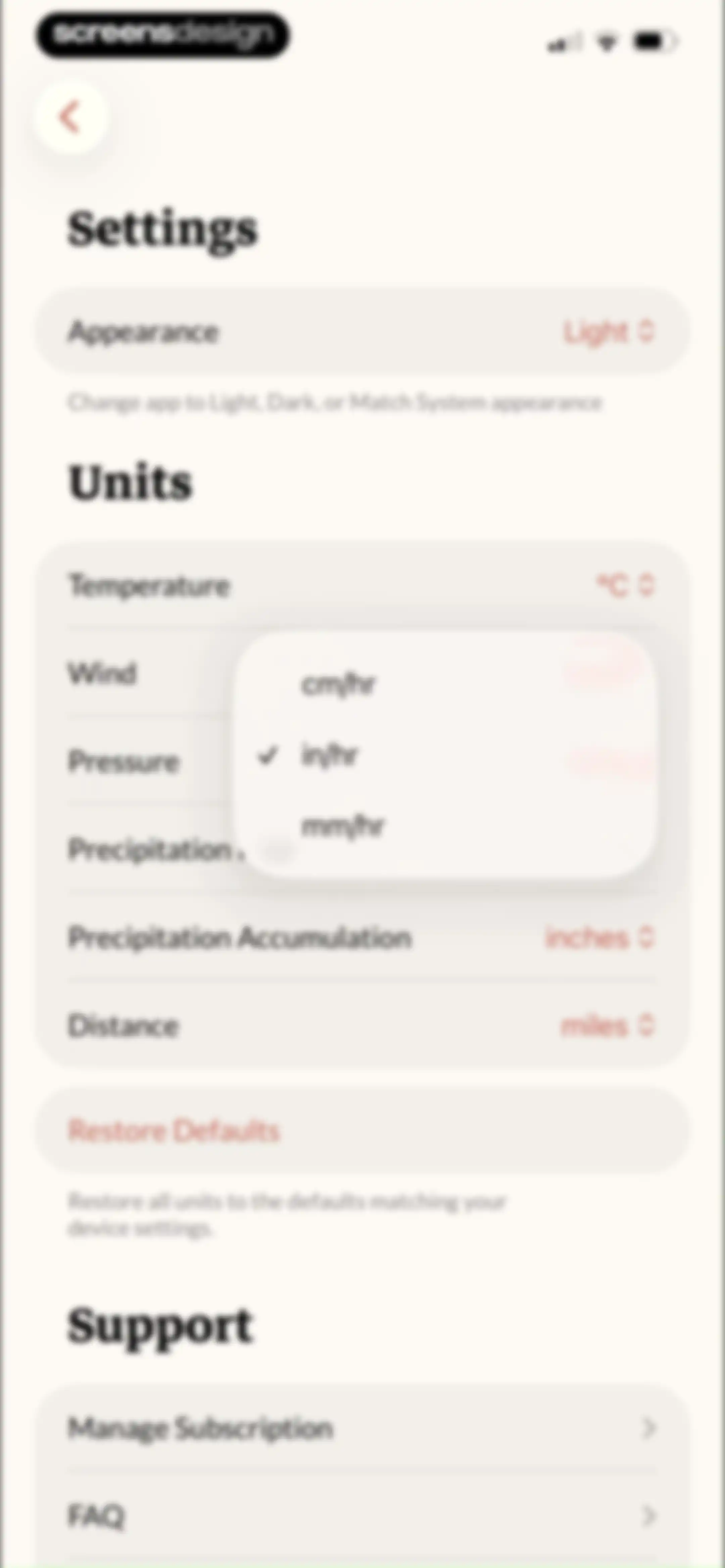 Acme Weather screen 88