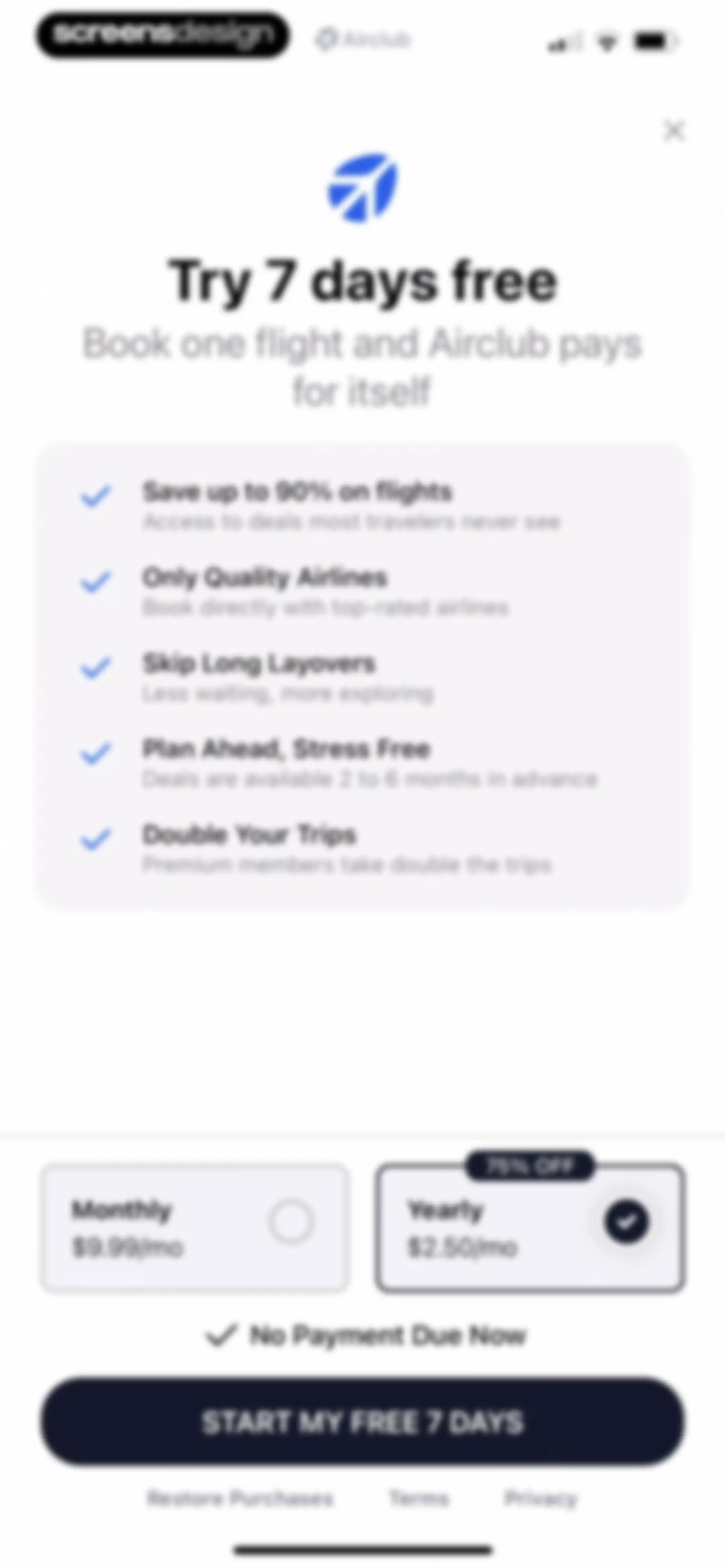 Airclub - Flight Deals screen 47
