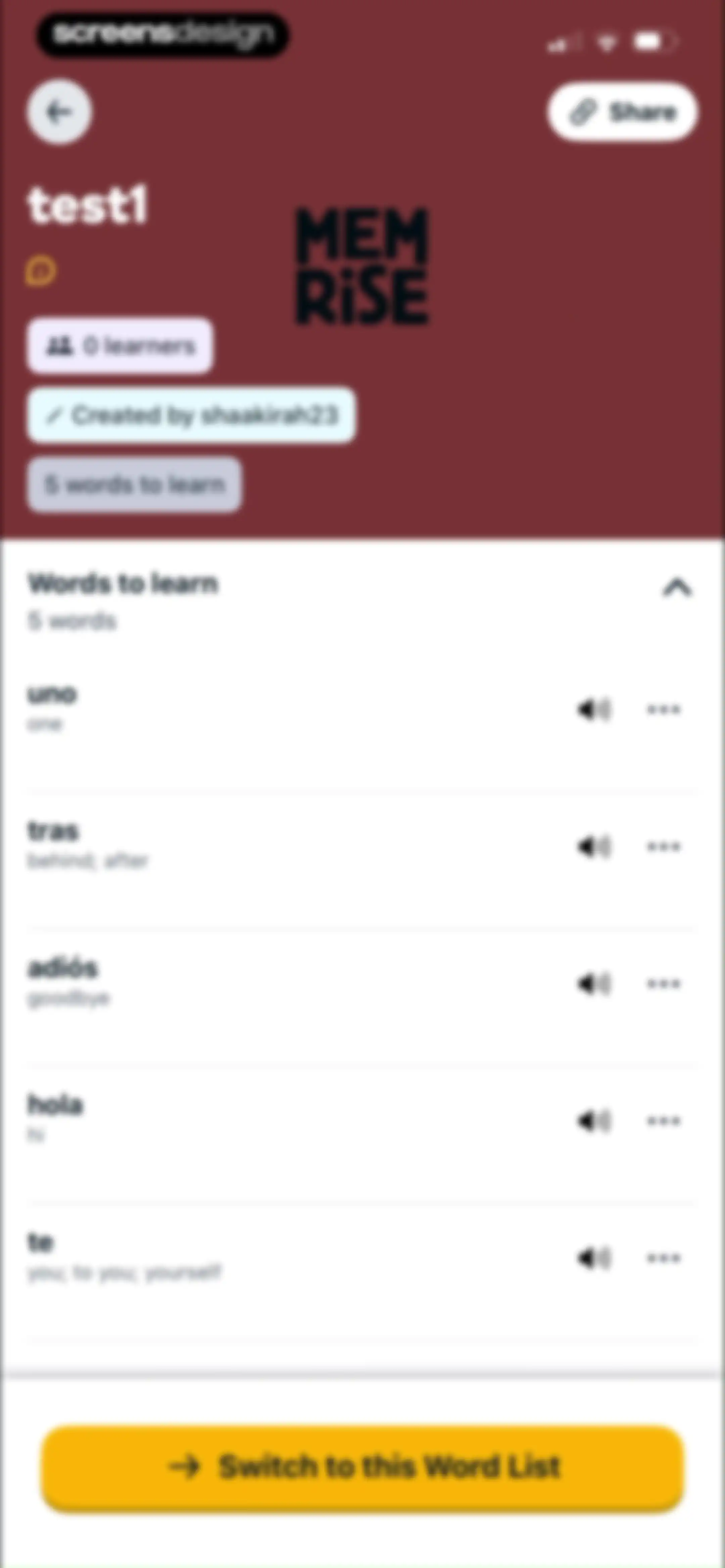 Memrise Easy Language Learning screen 13