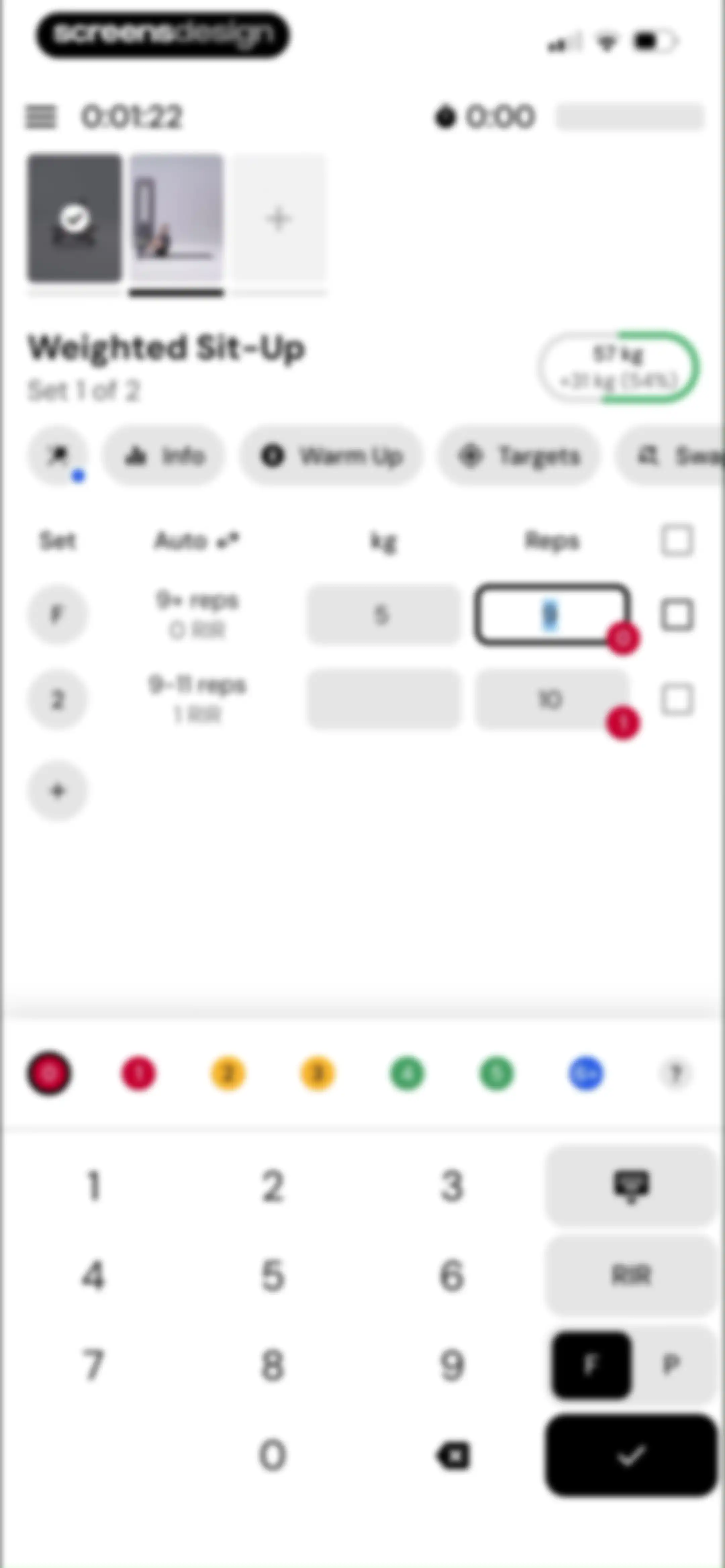 MacroFactor Workouts - Tracker screen 86