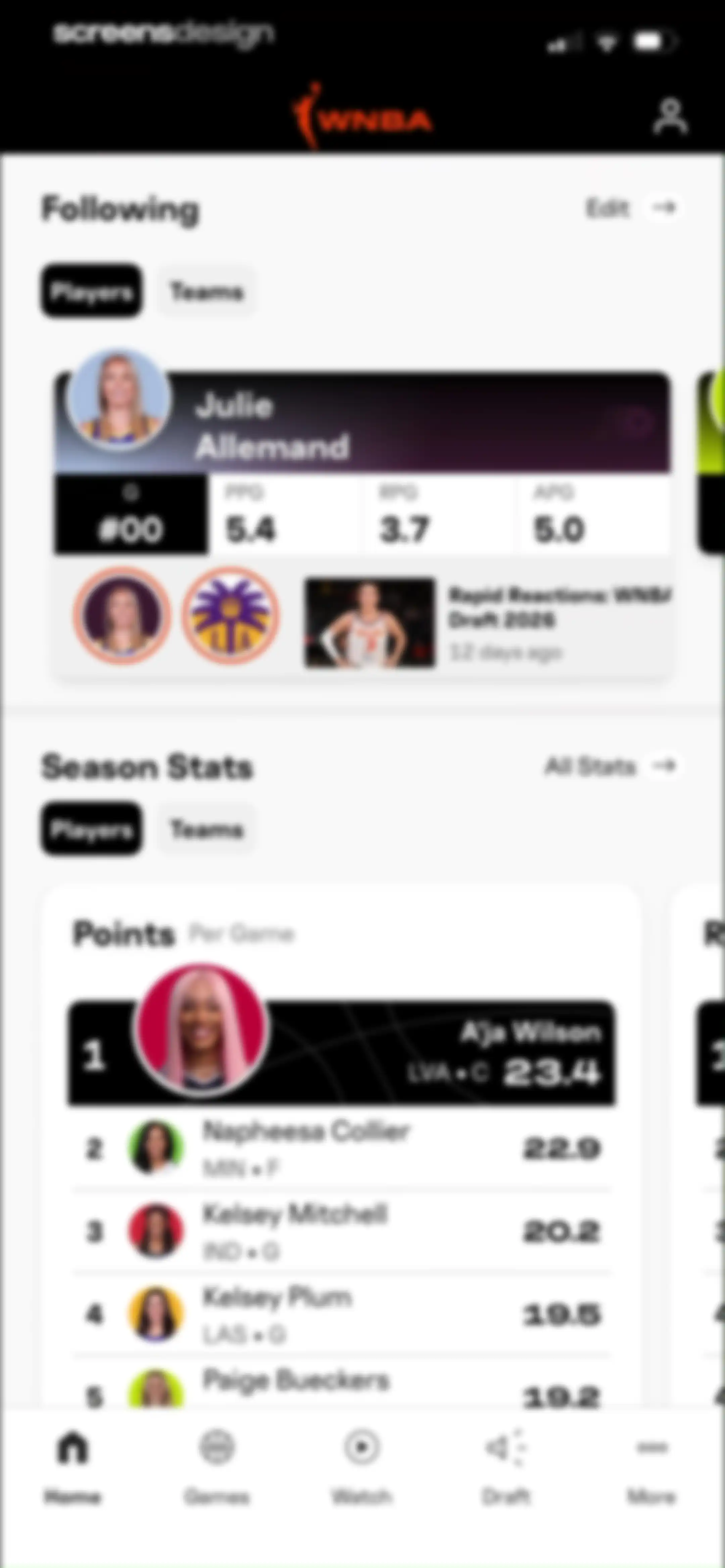 WNBA: Live Games & Scores screen 43