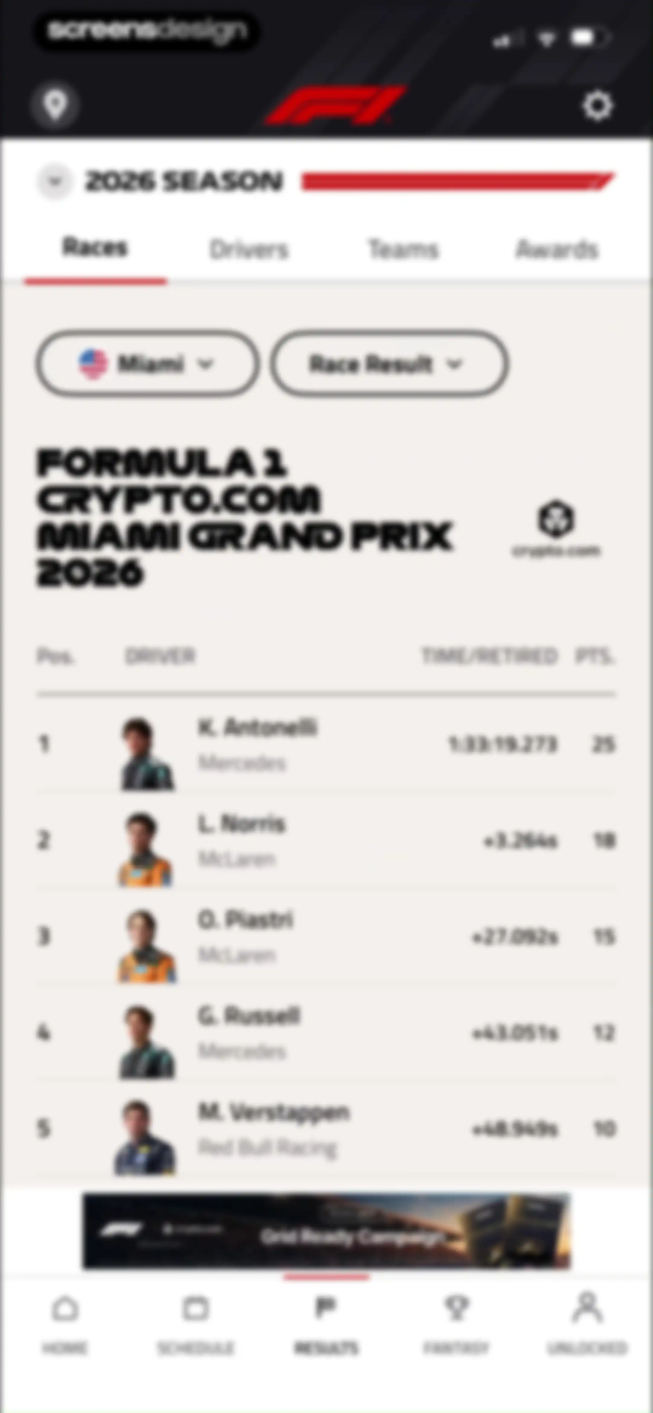 Formula 1® screen 73