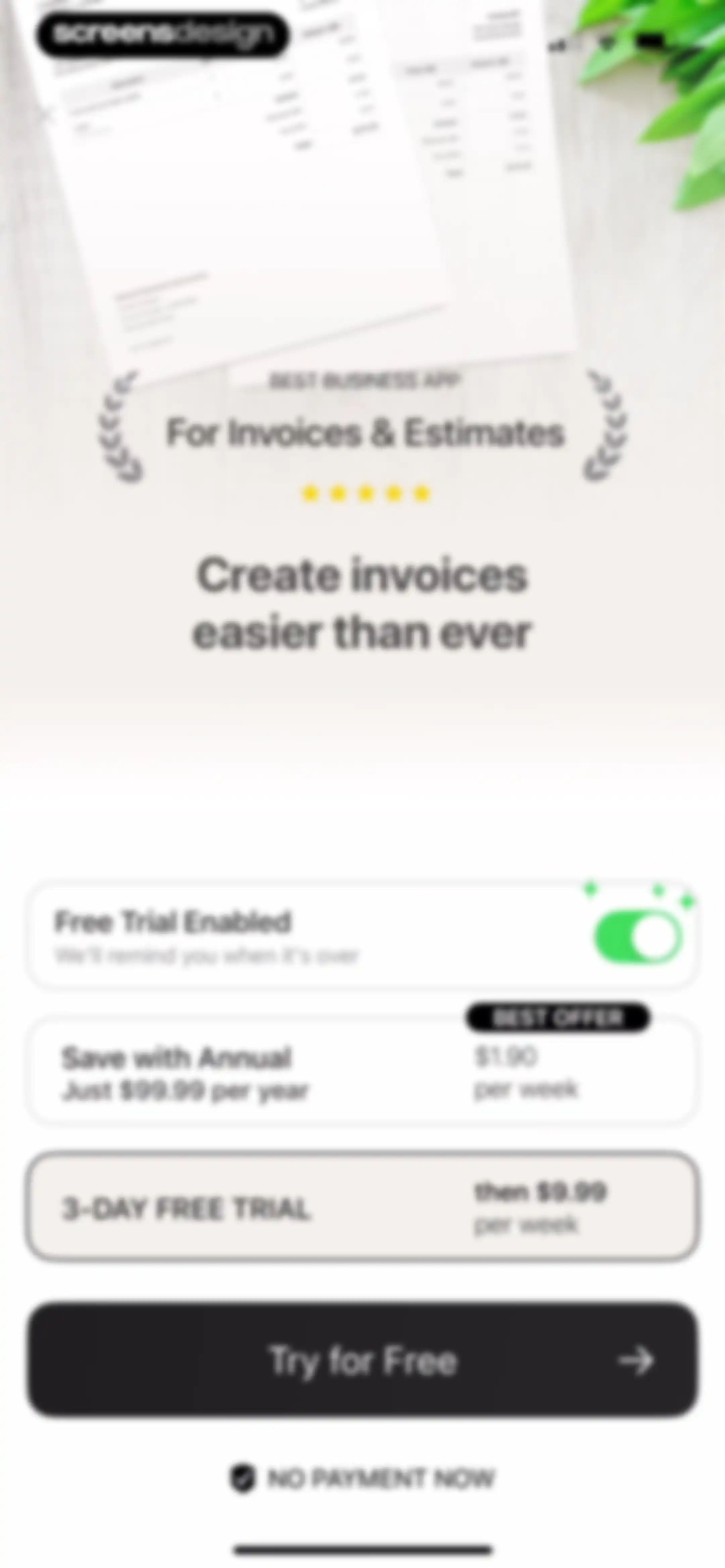Invoice Maker ▸ Estimate App screen 5