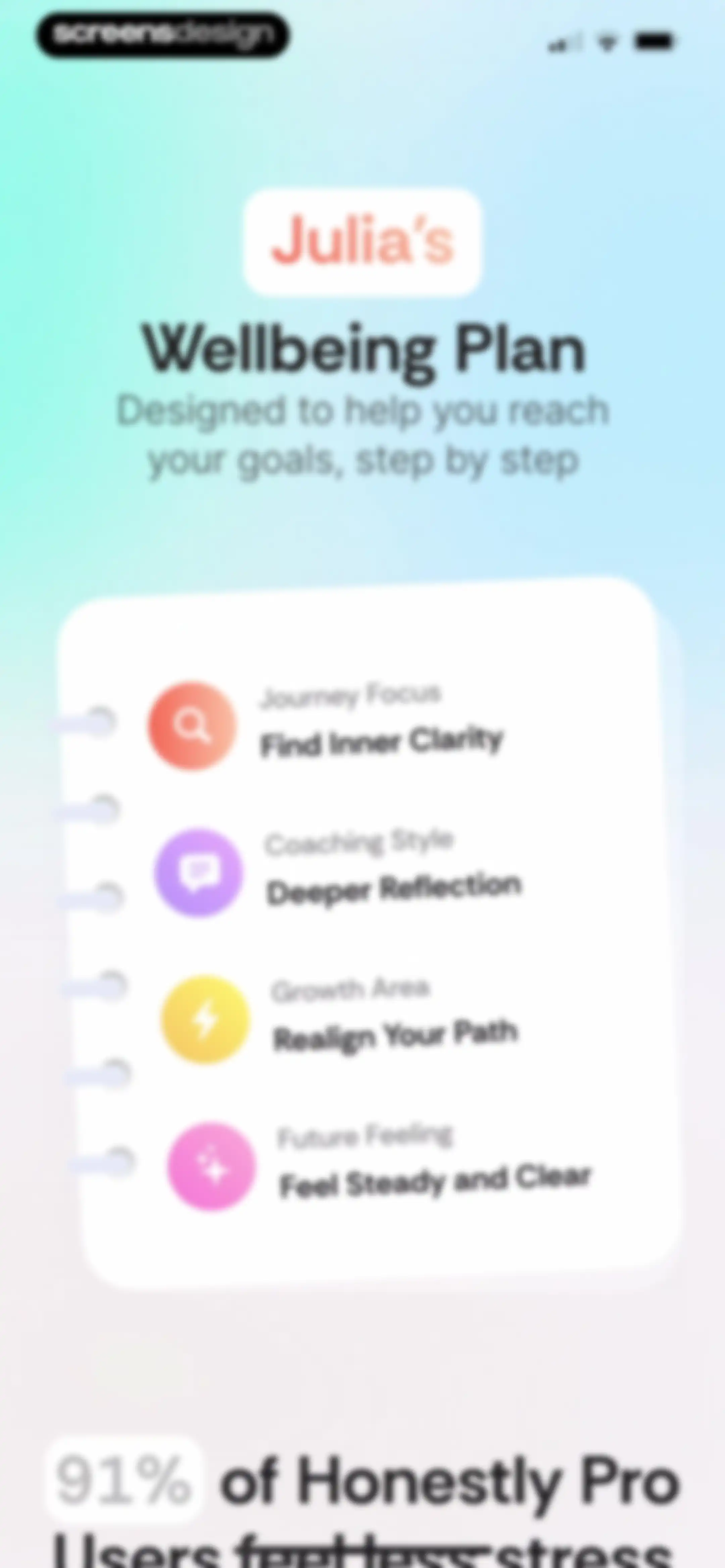 Lightly: Wellbeing Coaching screen 26