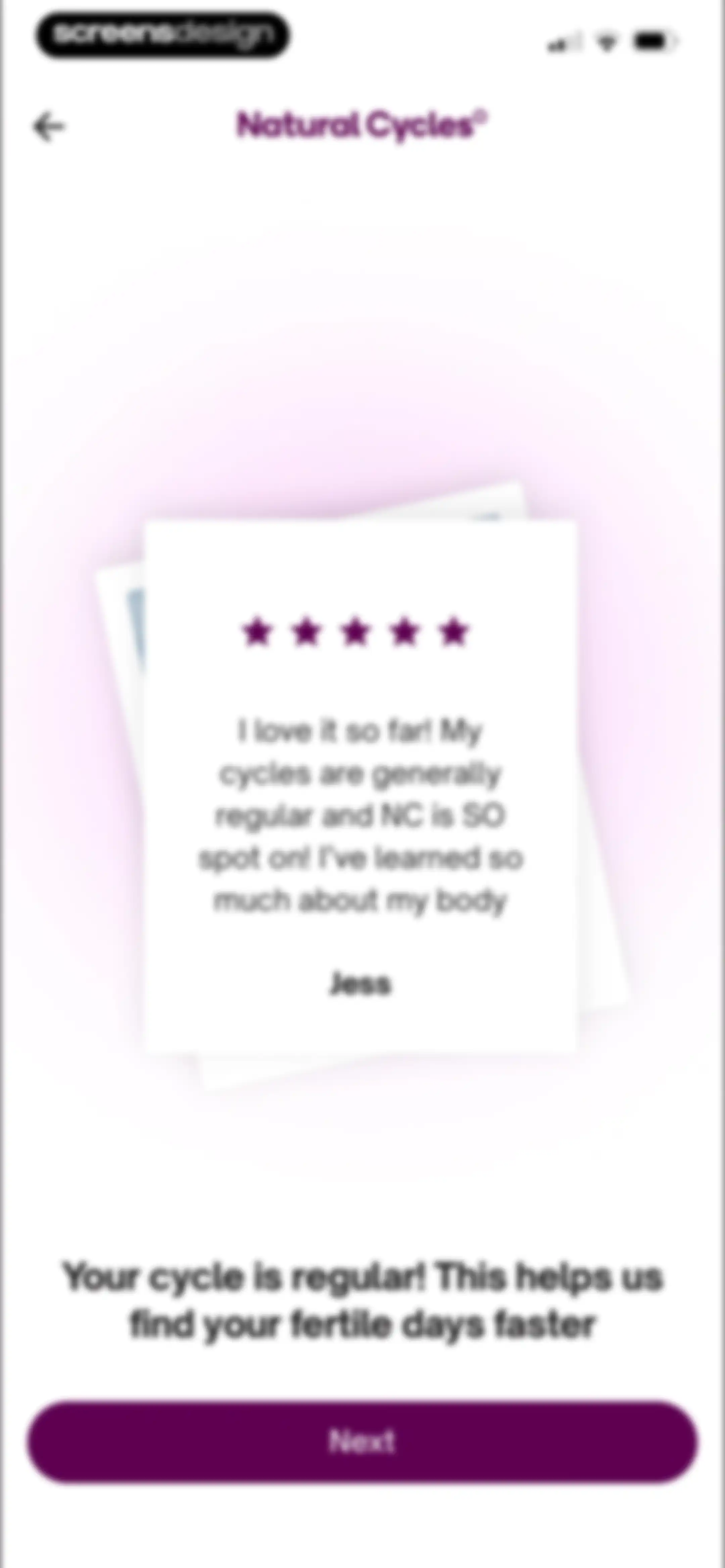 Natural Cycles Fertility App screen 16