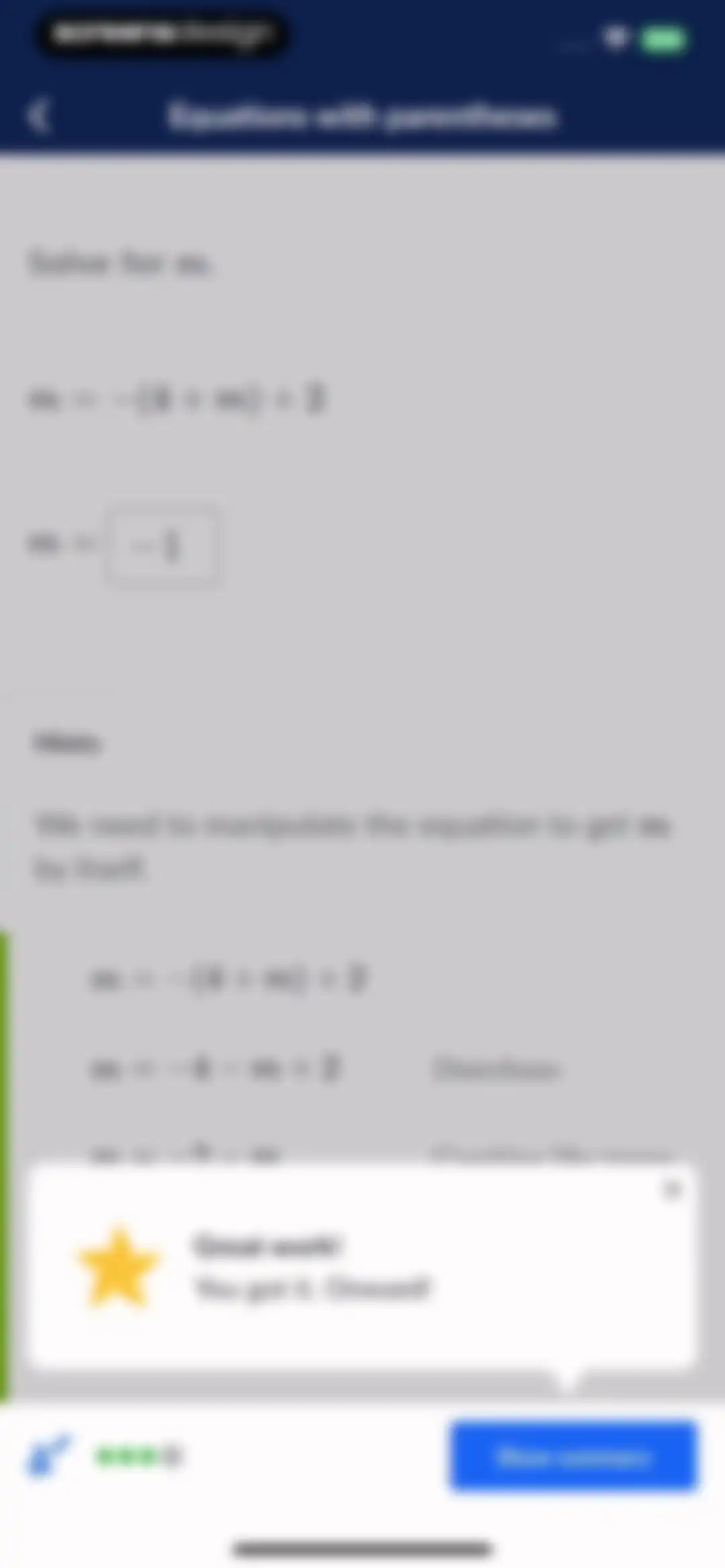Khan Academy screen 36