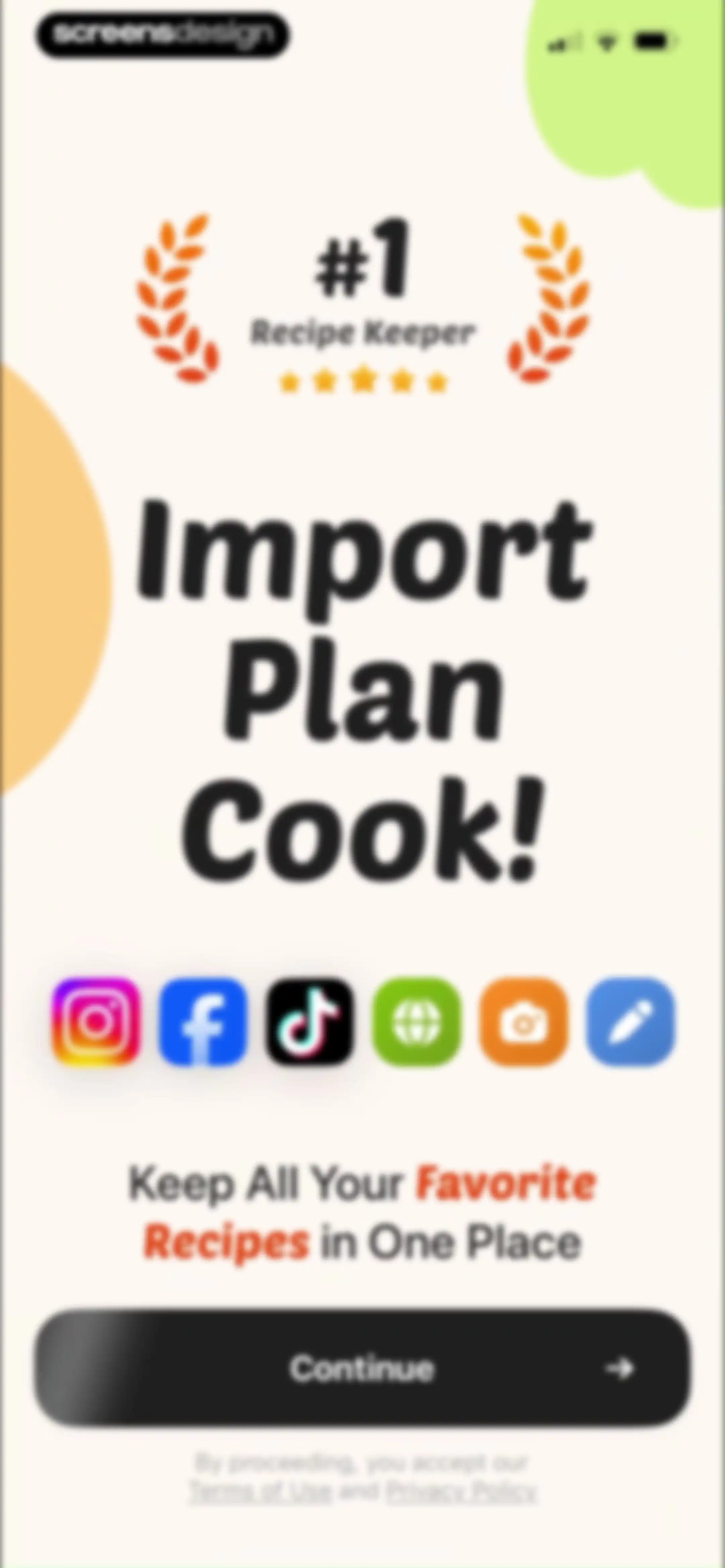Yoomla・Recipe Keeper & Planner screen 3