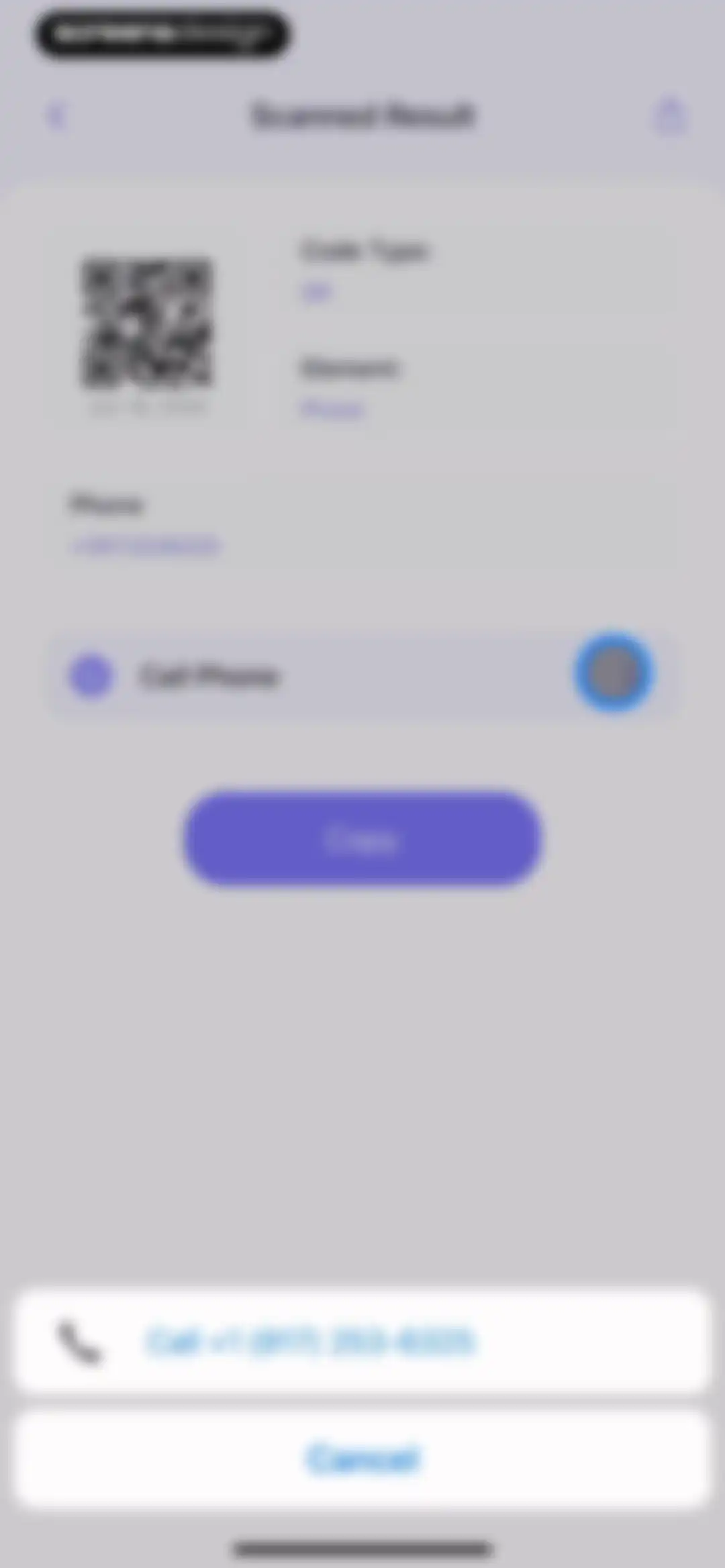 QR Reader for mobile screen 24