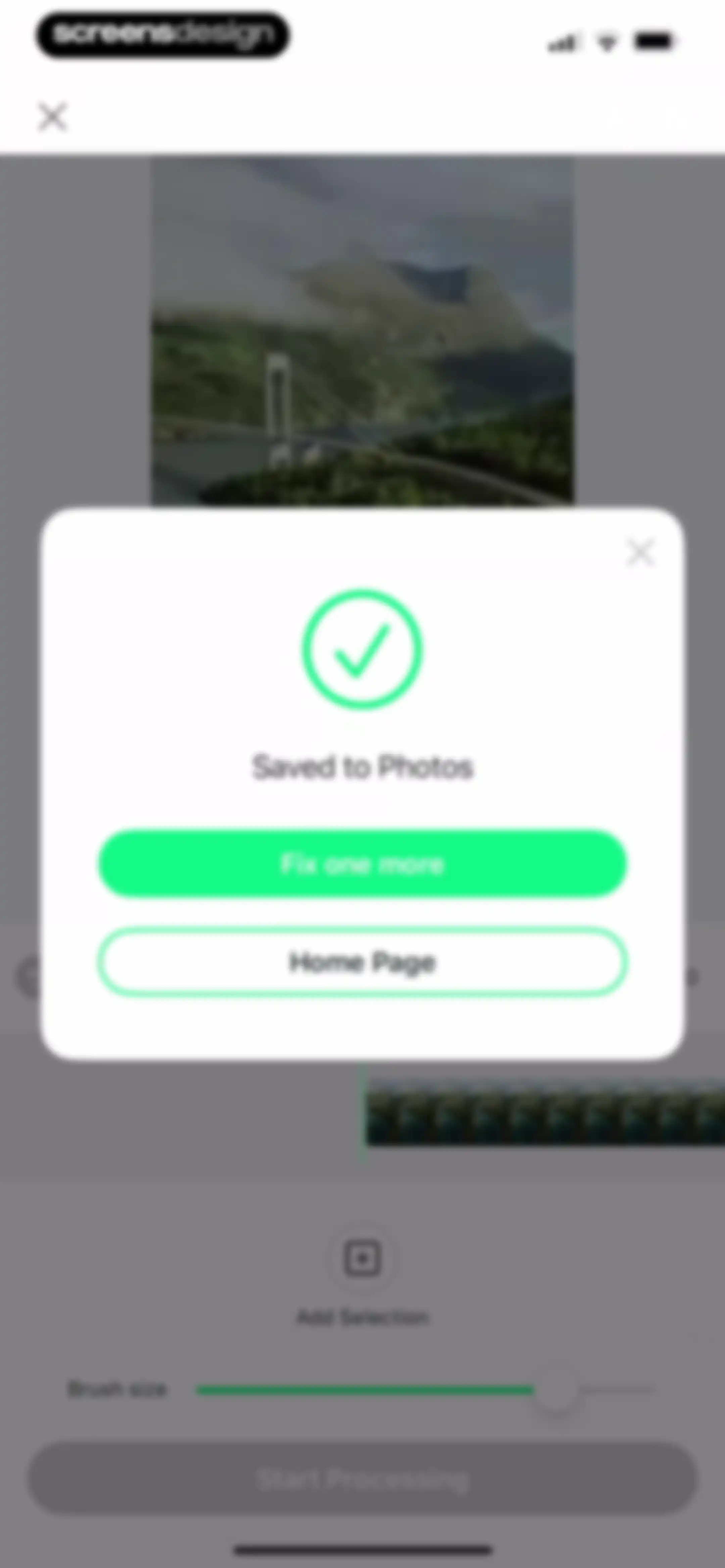Object Removal AI Retouch screen 96