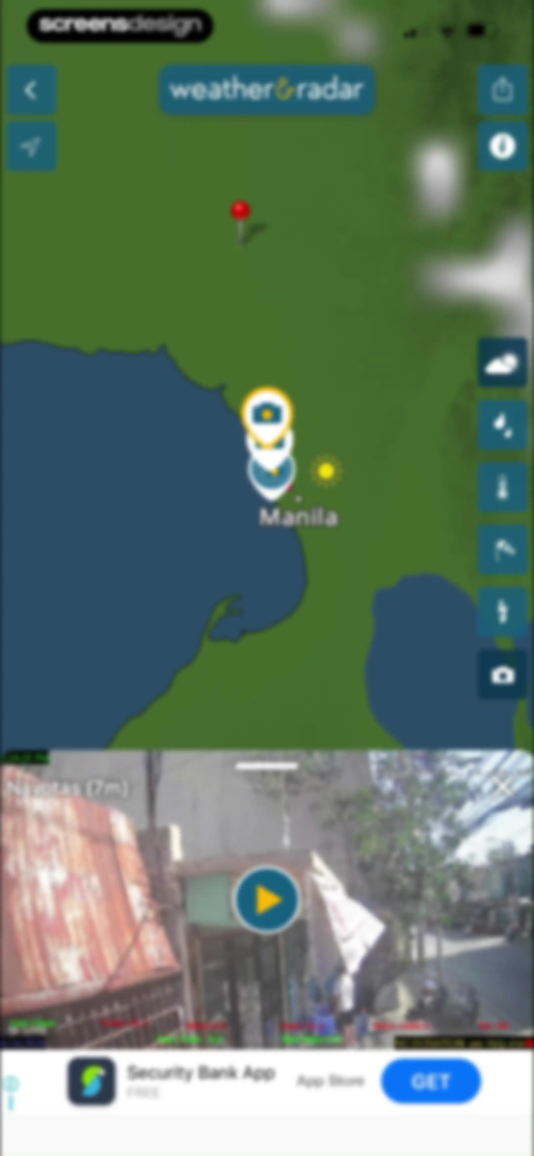 Weather & Radar screen 18