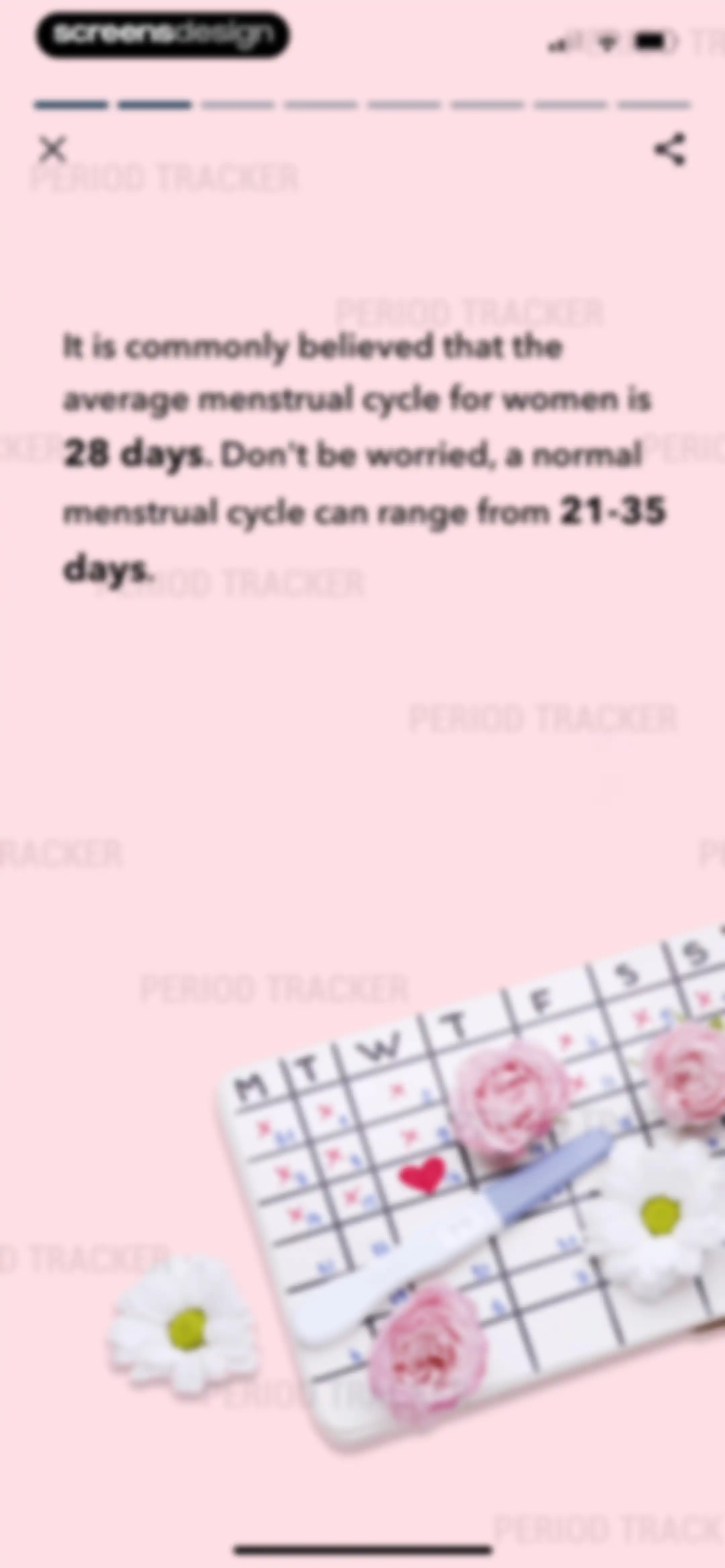 Period Tracker Period Calendar screen 44