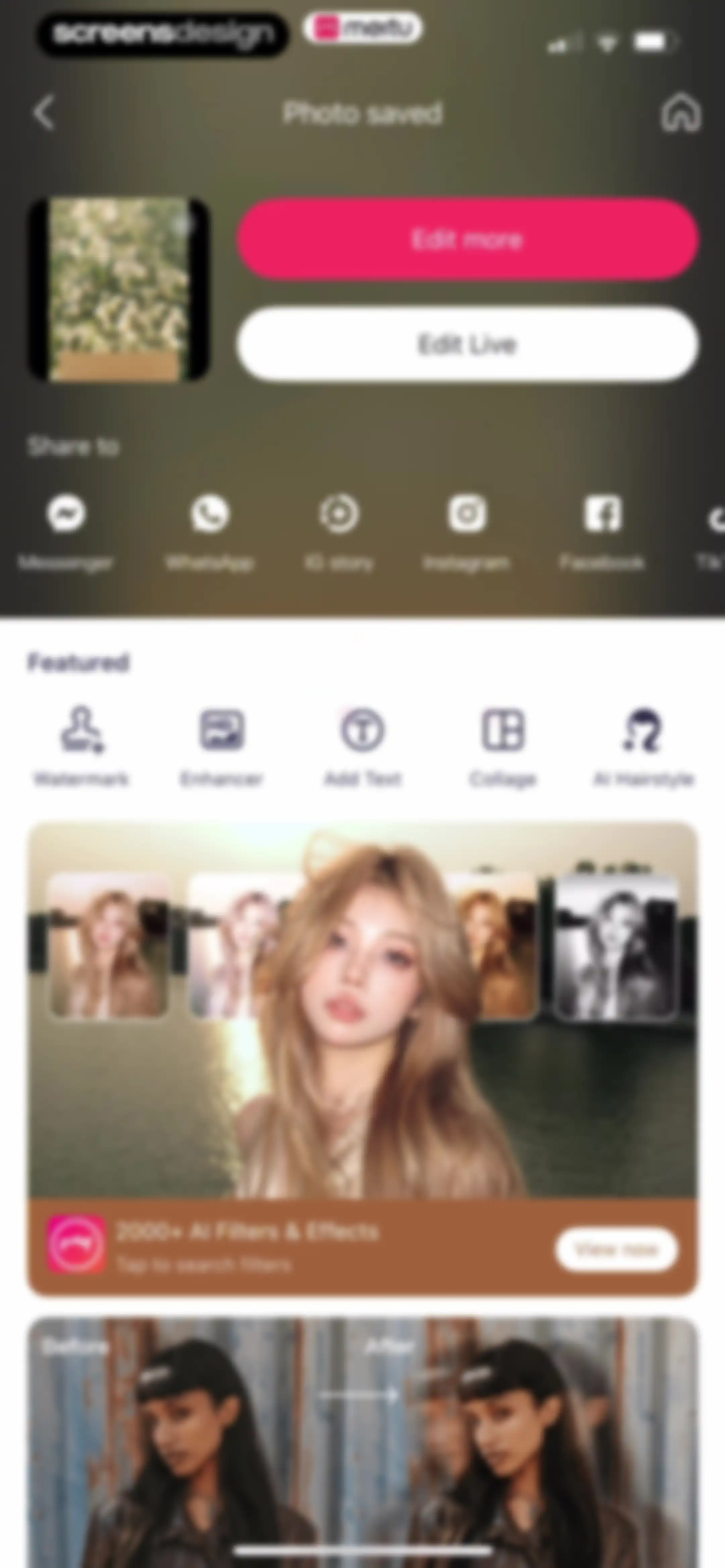 Meitu AI Photo & Video Editor screen 149