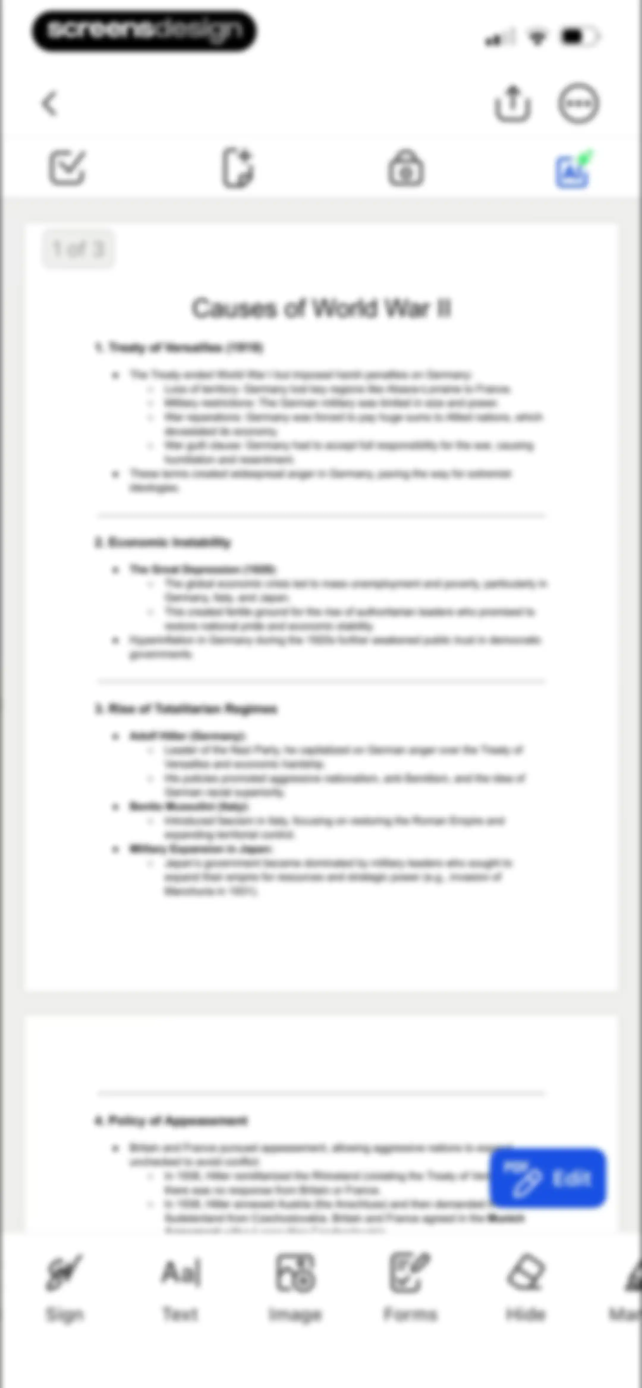 Forma: PDF Document Editor screen 21