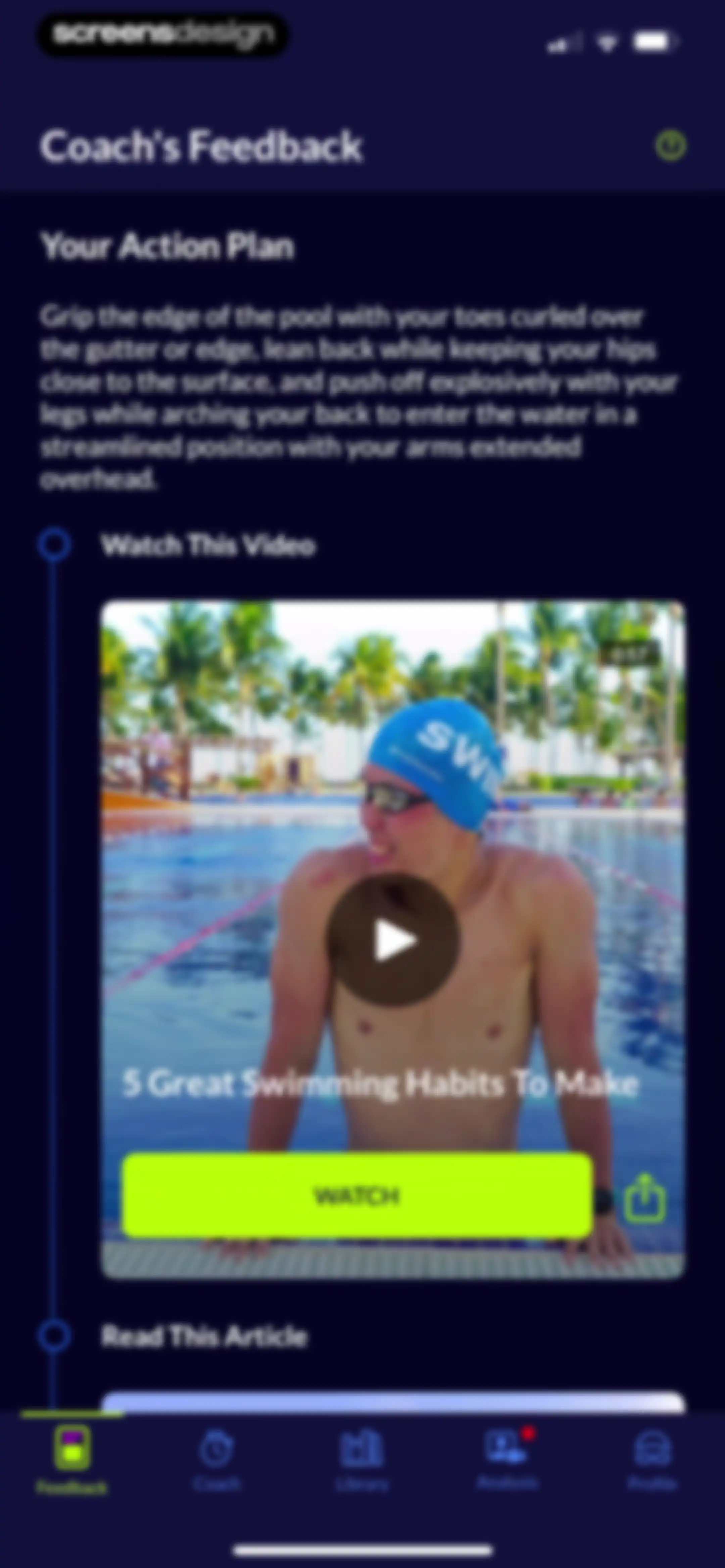 MySwimPro: #1 Swim Workout App screen 108