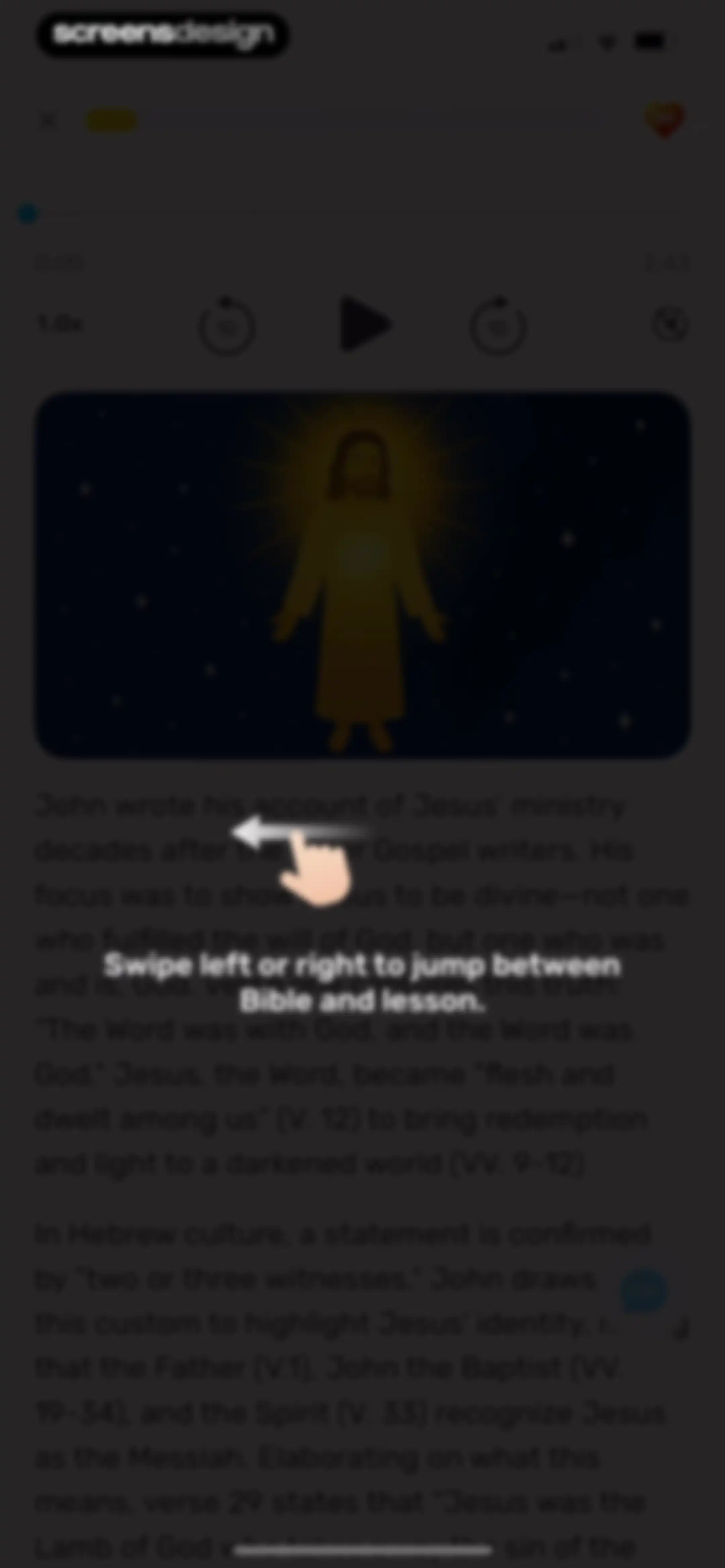 Bible Study - Manna screen 80