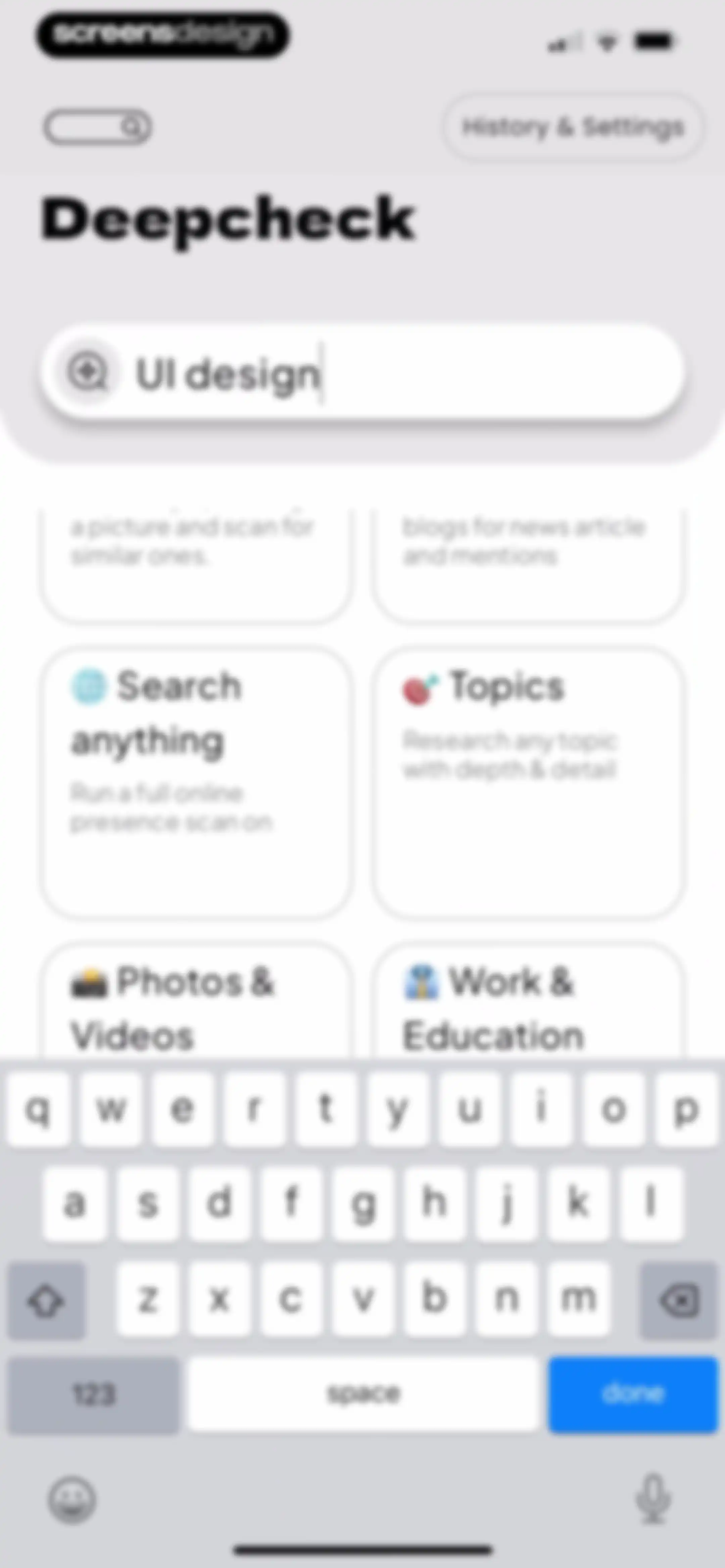 Deepcheck AI Search Agent screen 21