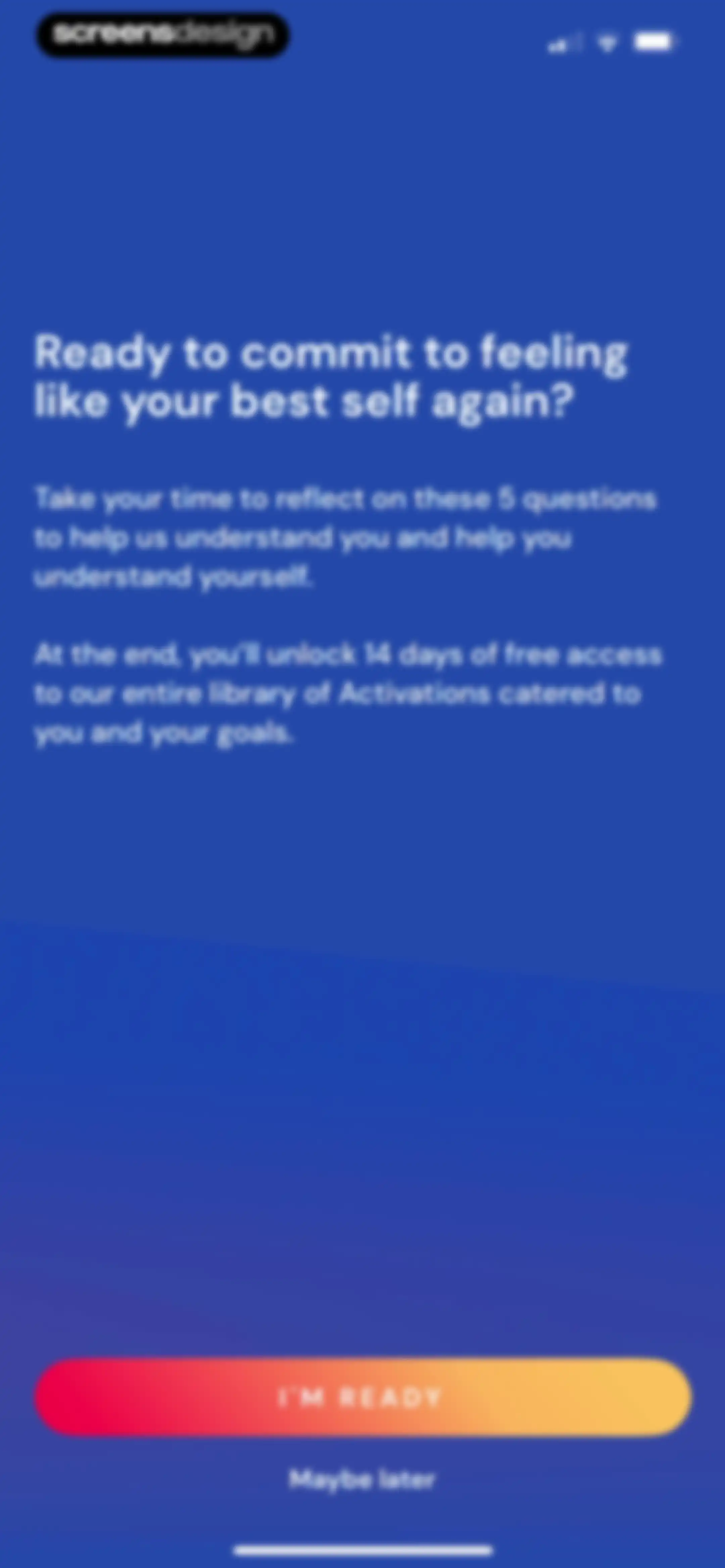 Activations: Daily Motivation screen 10