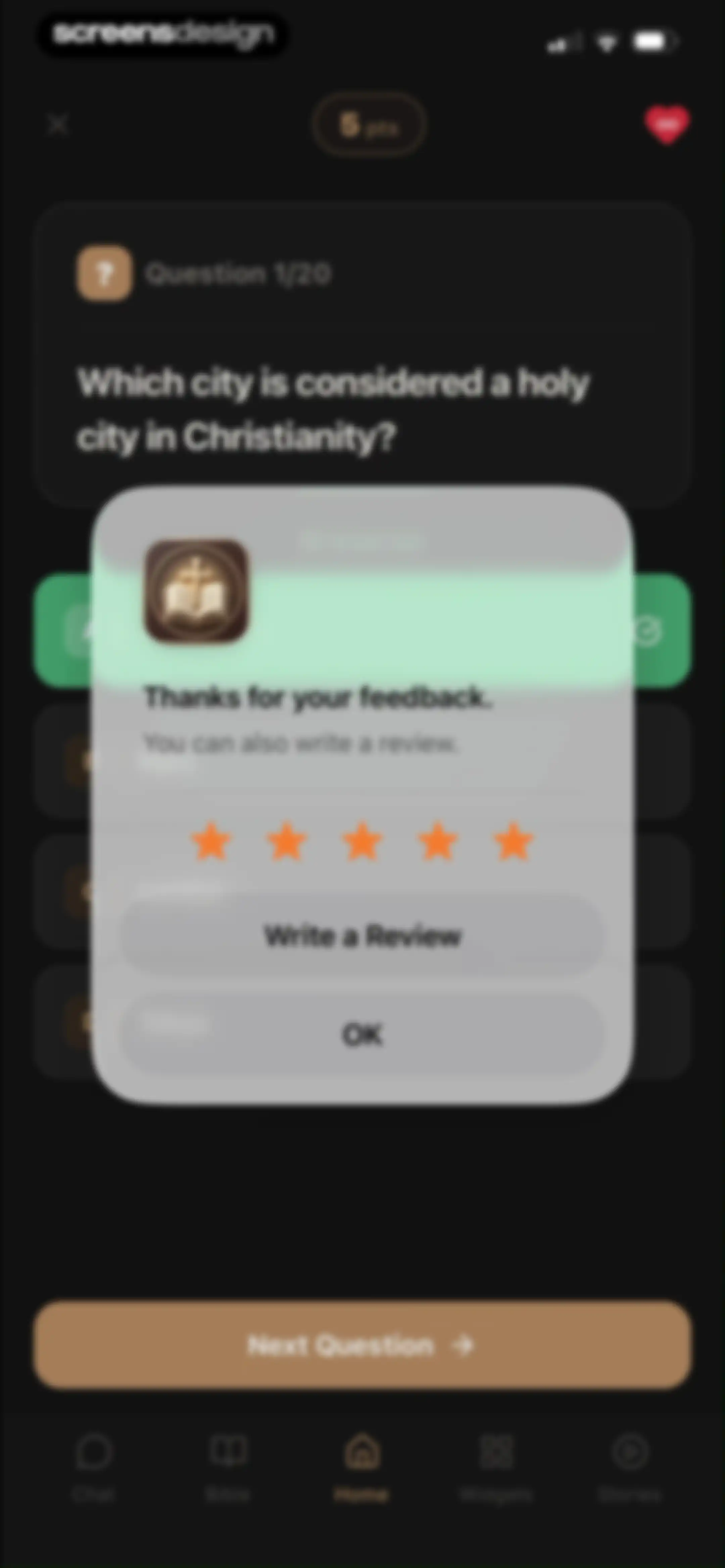 Holy Bible Widget: Daily Verse screen 84