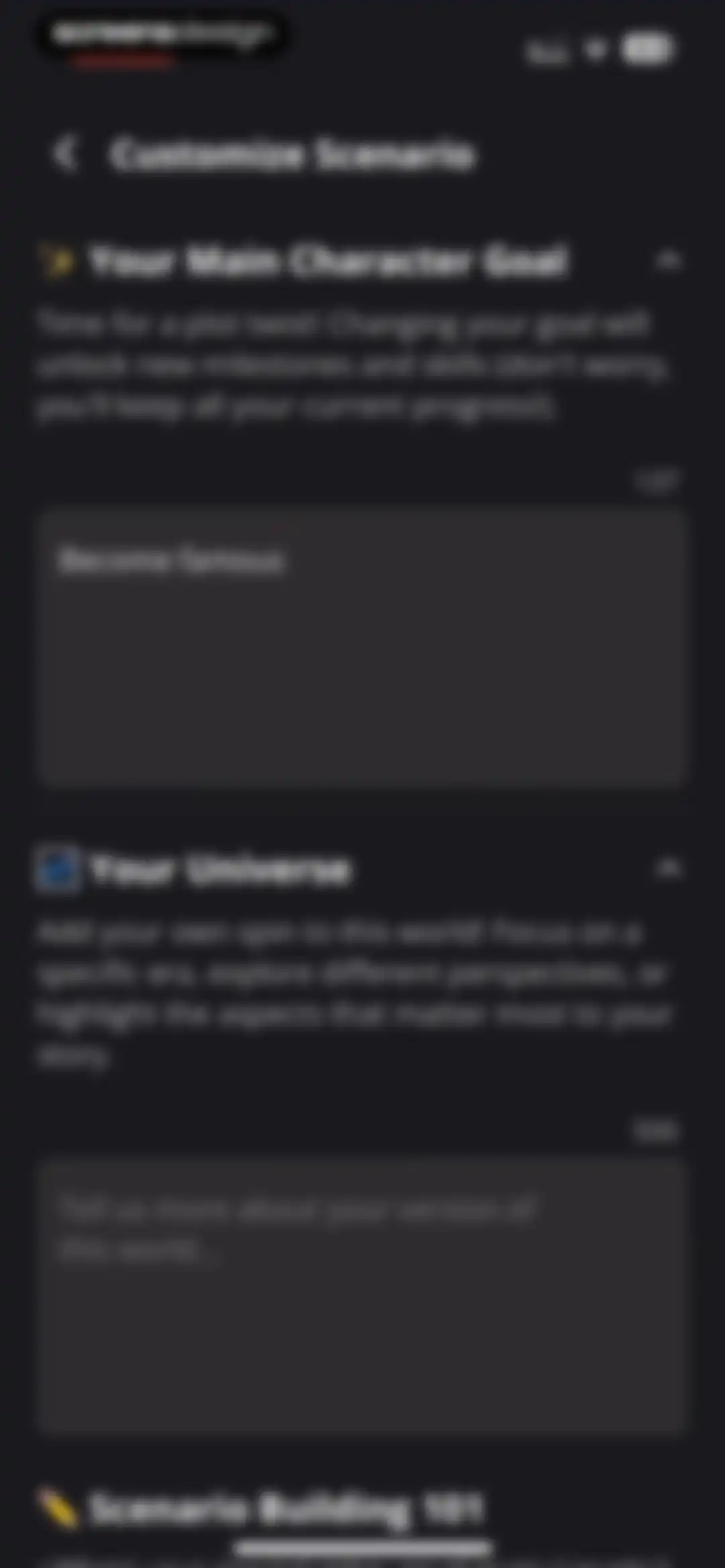 status - sims but social media screen 49