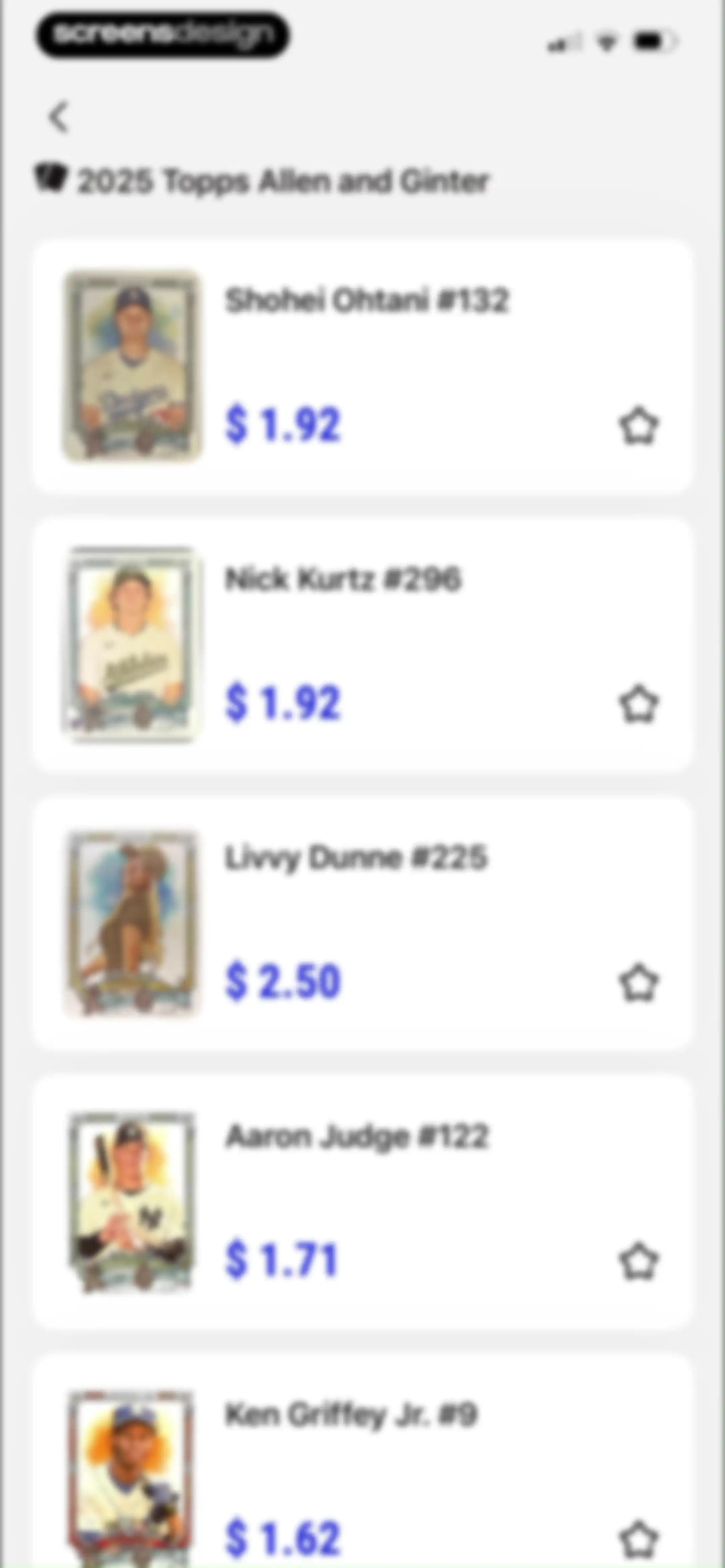 Sports Card Scanner: Spoly screen 37
