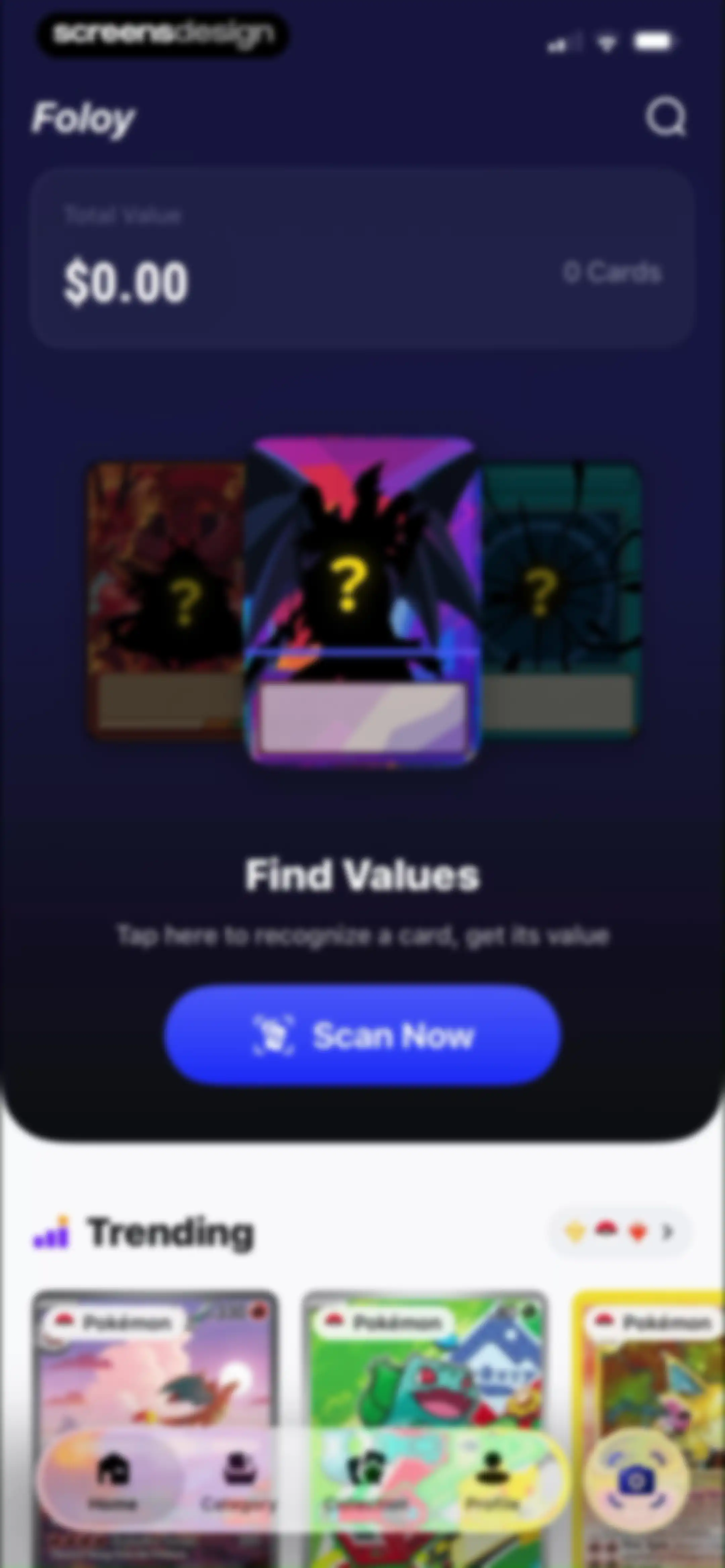 TCG Card Scanner & Value-Foloy screen 12