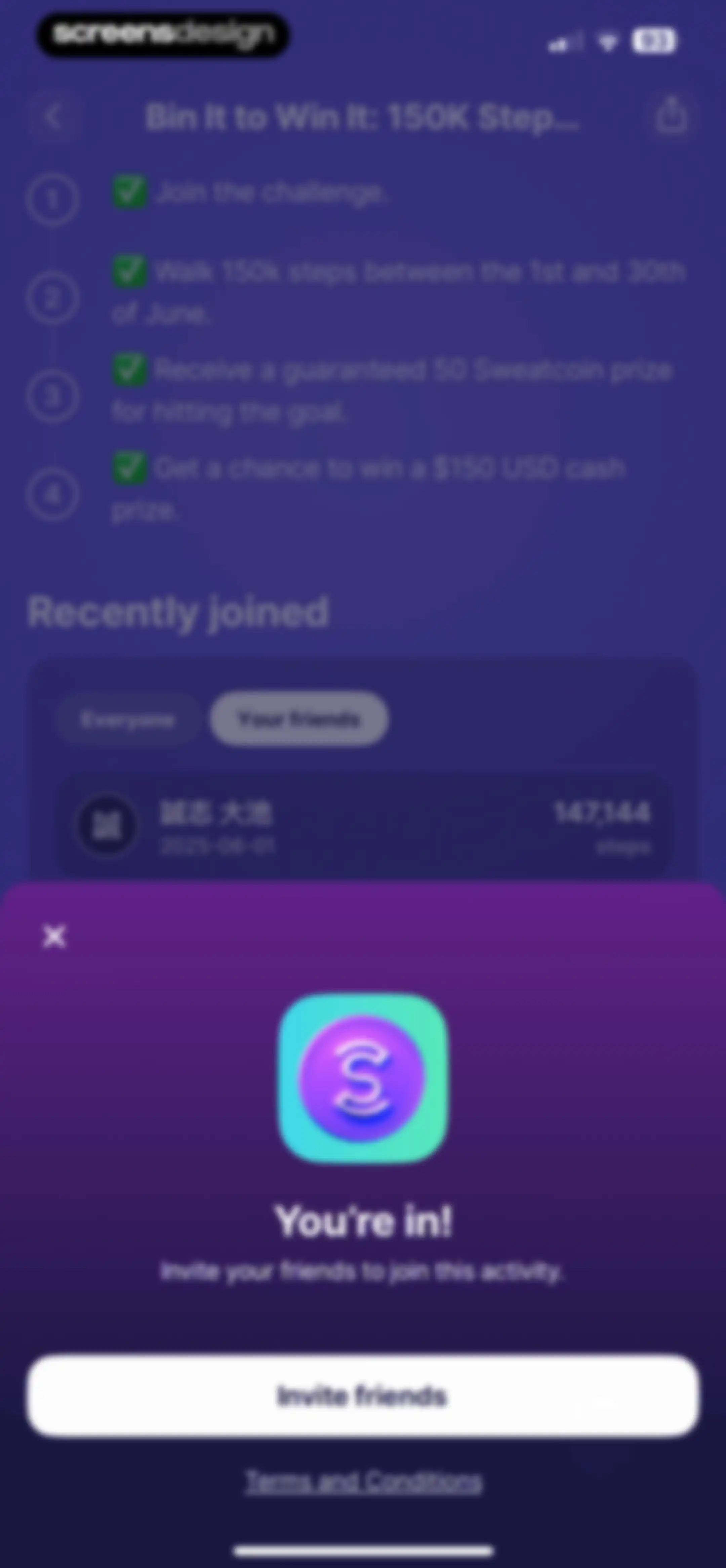Sweatcoin Walking Step Counter screen 123