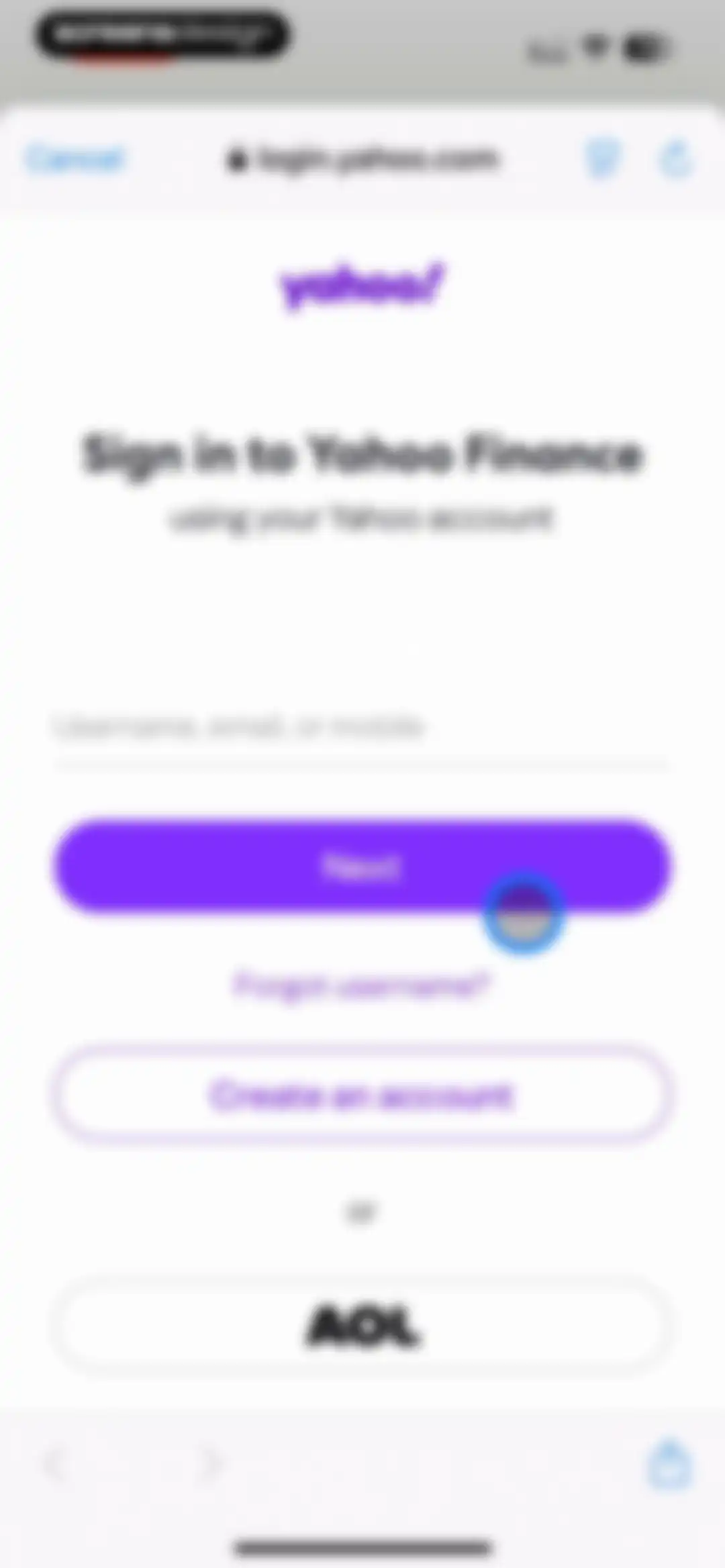 Yahoo Finance: Stocks, Markets screen 3