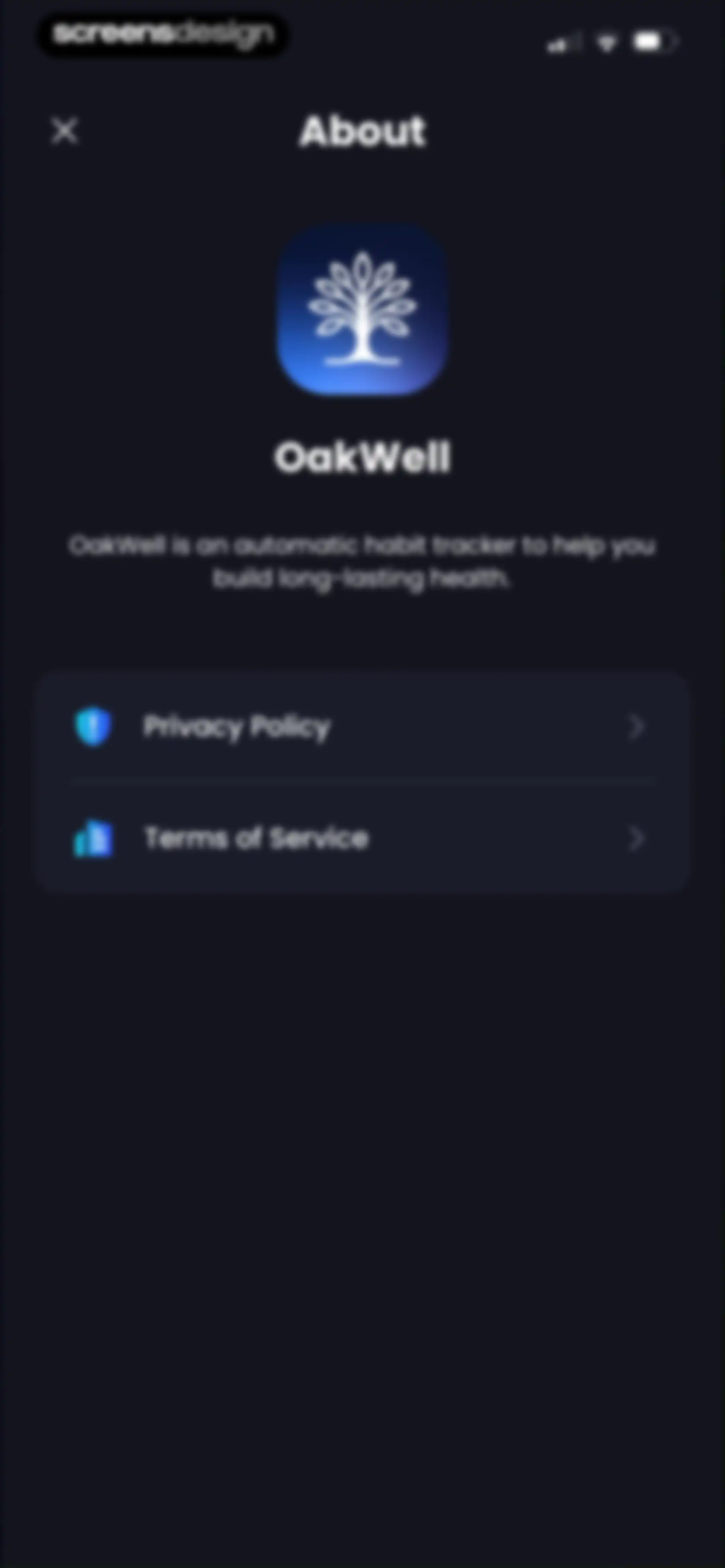 OakWell: Health Guard screen 79
