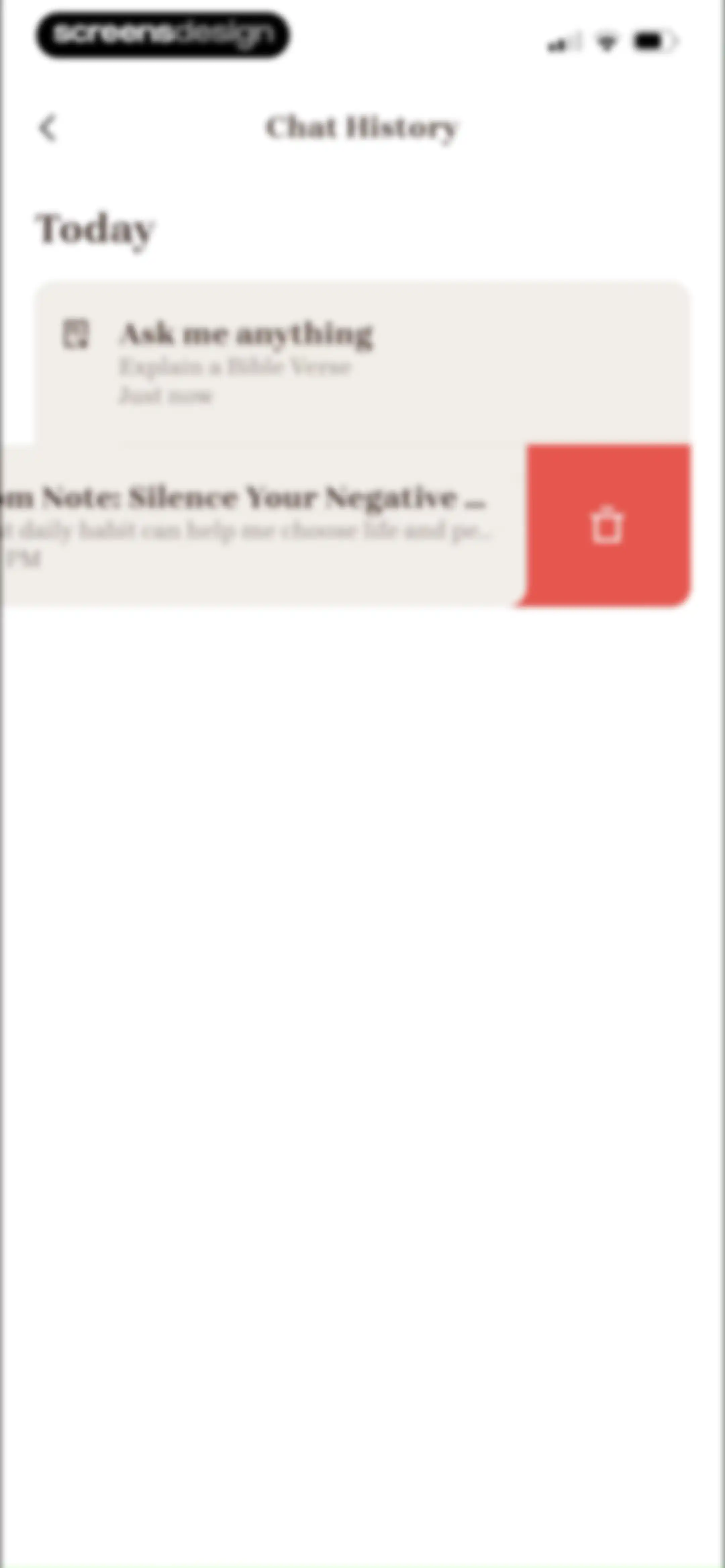 Bible Note: Sermon Notes screen 103