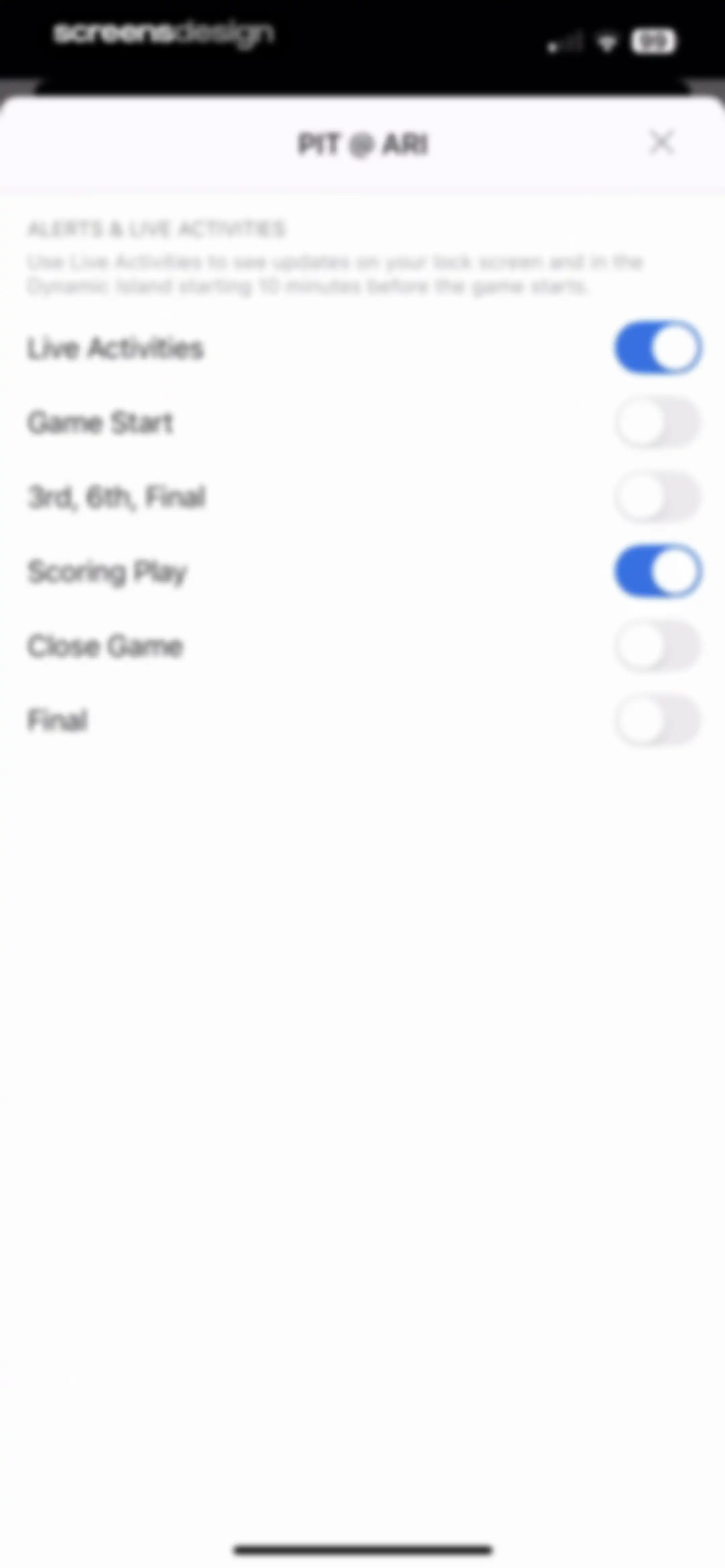 ESPN: Live Sports & Scores screen 65