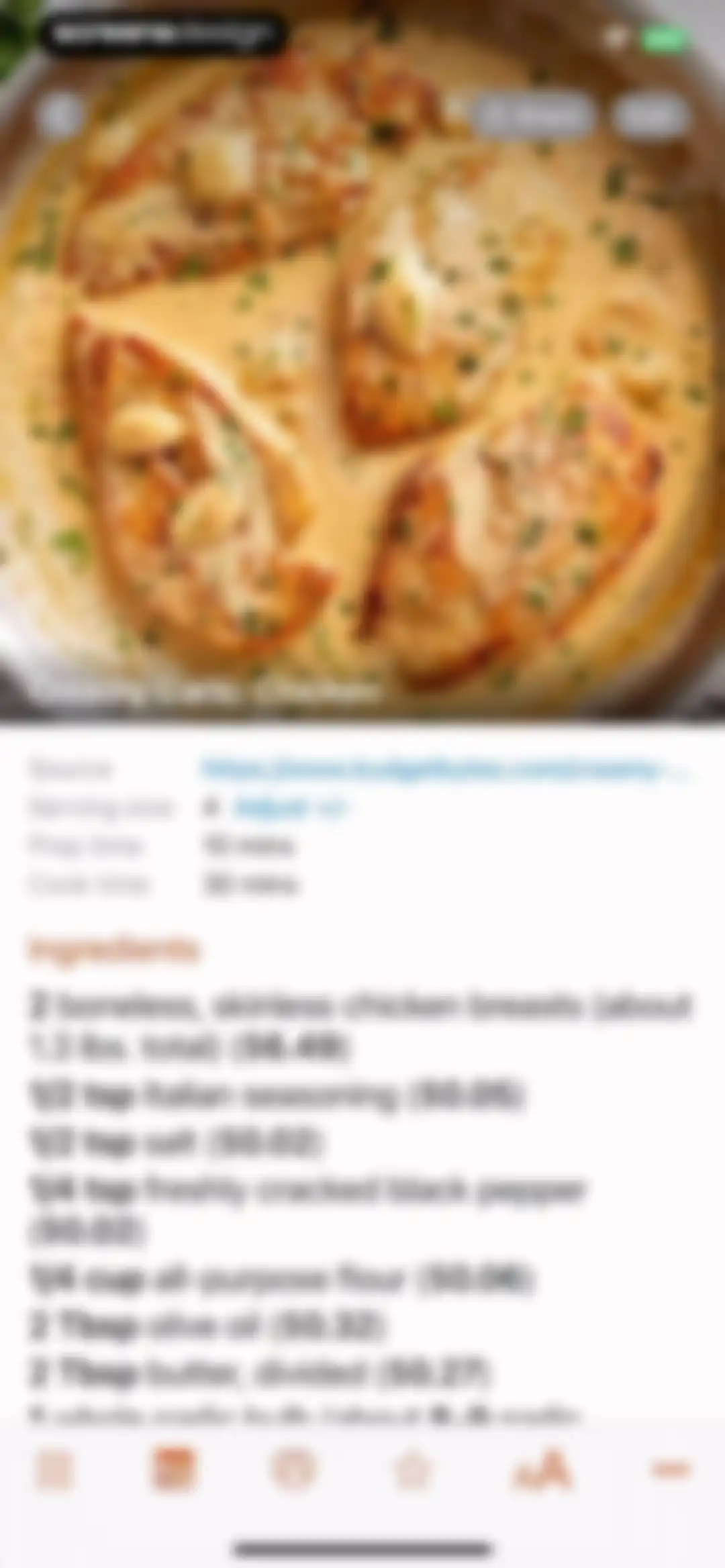 Recipe Keeper screen 58
