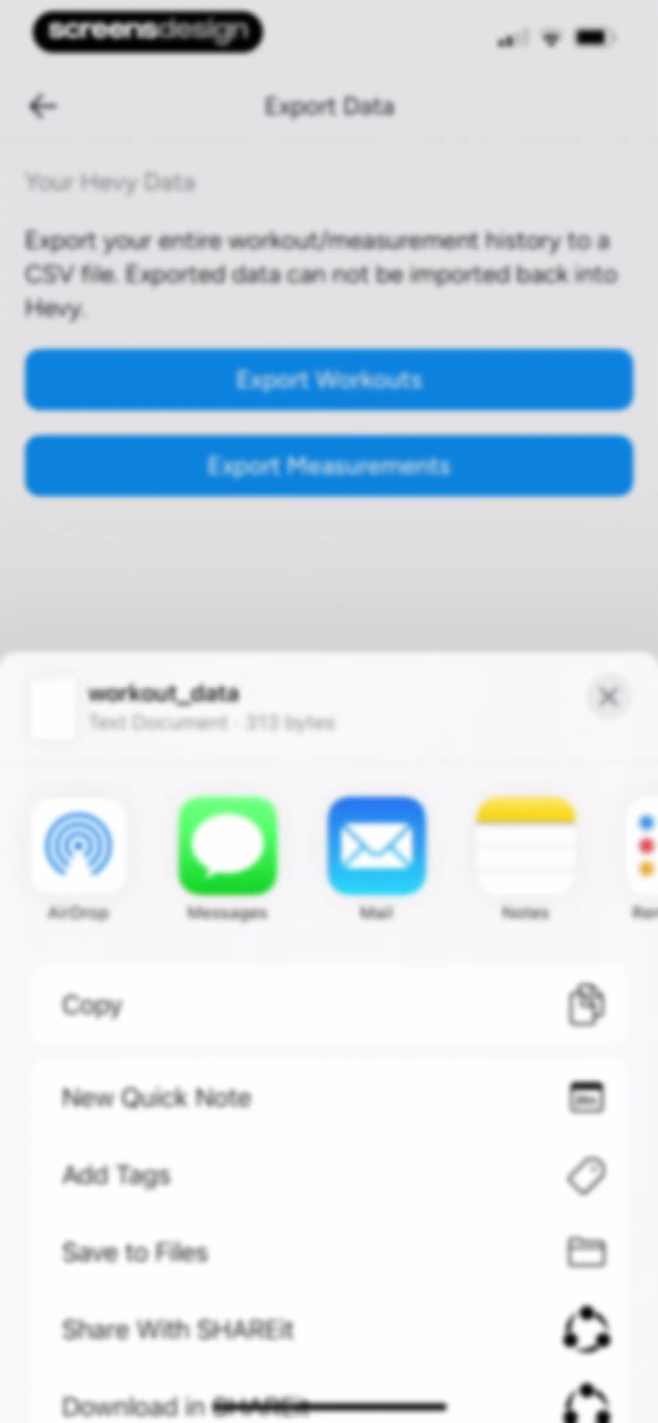 Hevy - Workout Tracker Gym Log screen 183