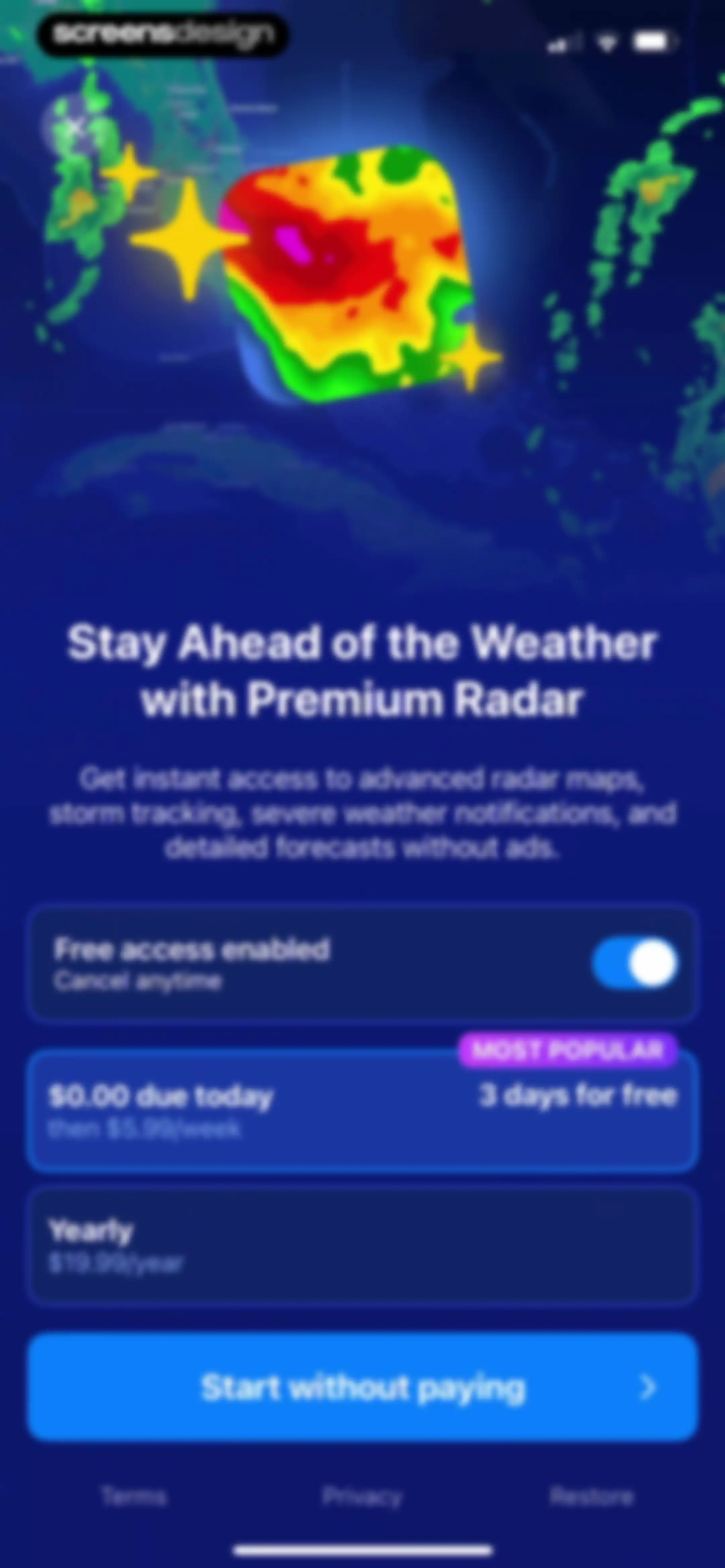 Weather Radar - NOAA Channel screen 9