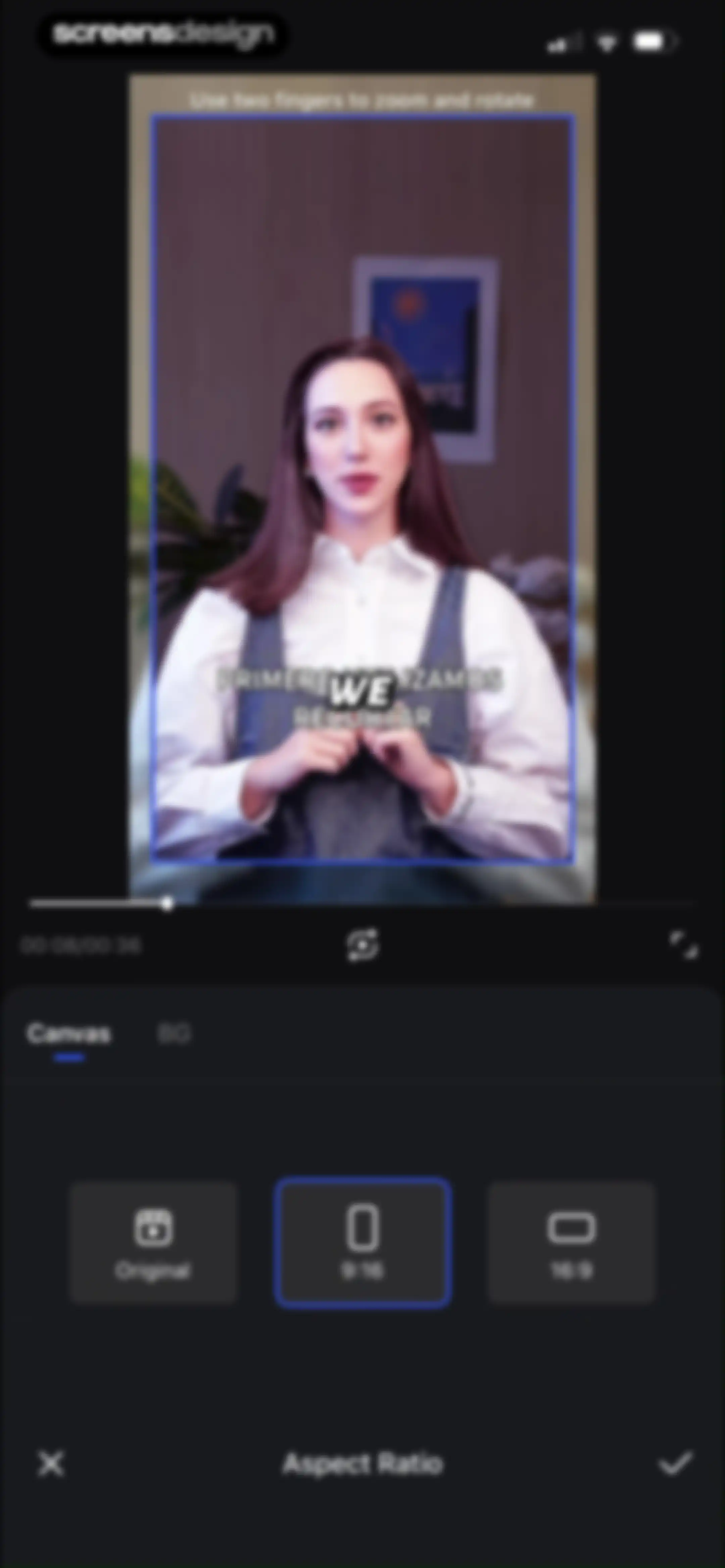 Vmake Labs: create viral video screen 104