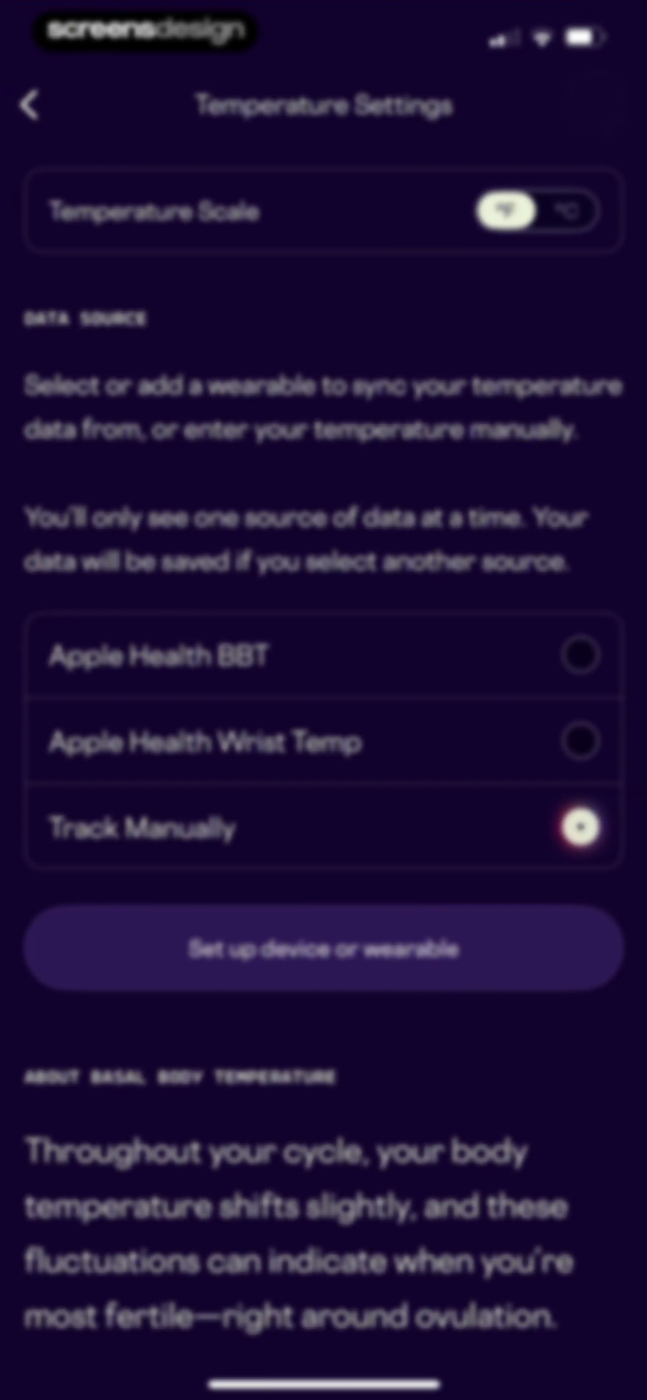 Stardust Period Tracker screen 115