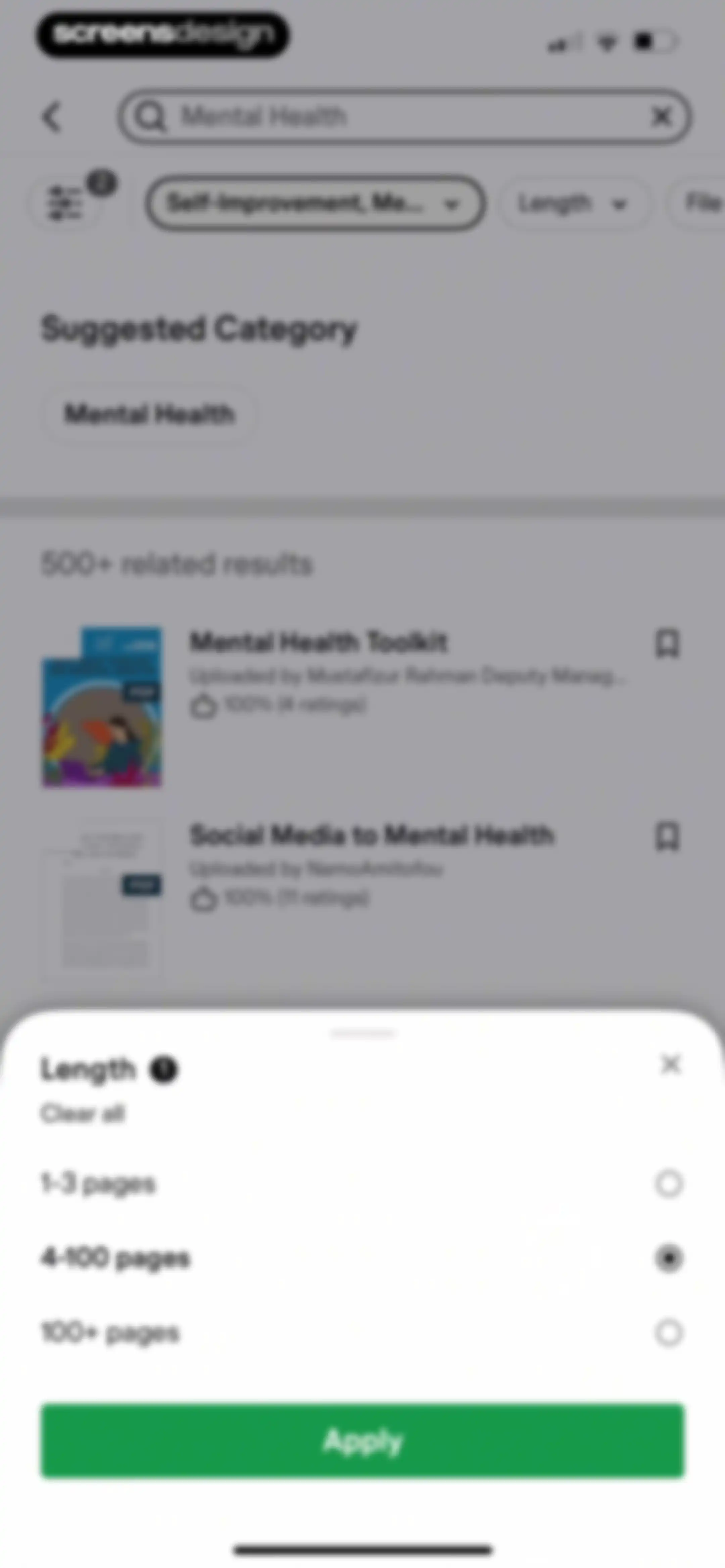 Scribd: 170M+ documents screen 45