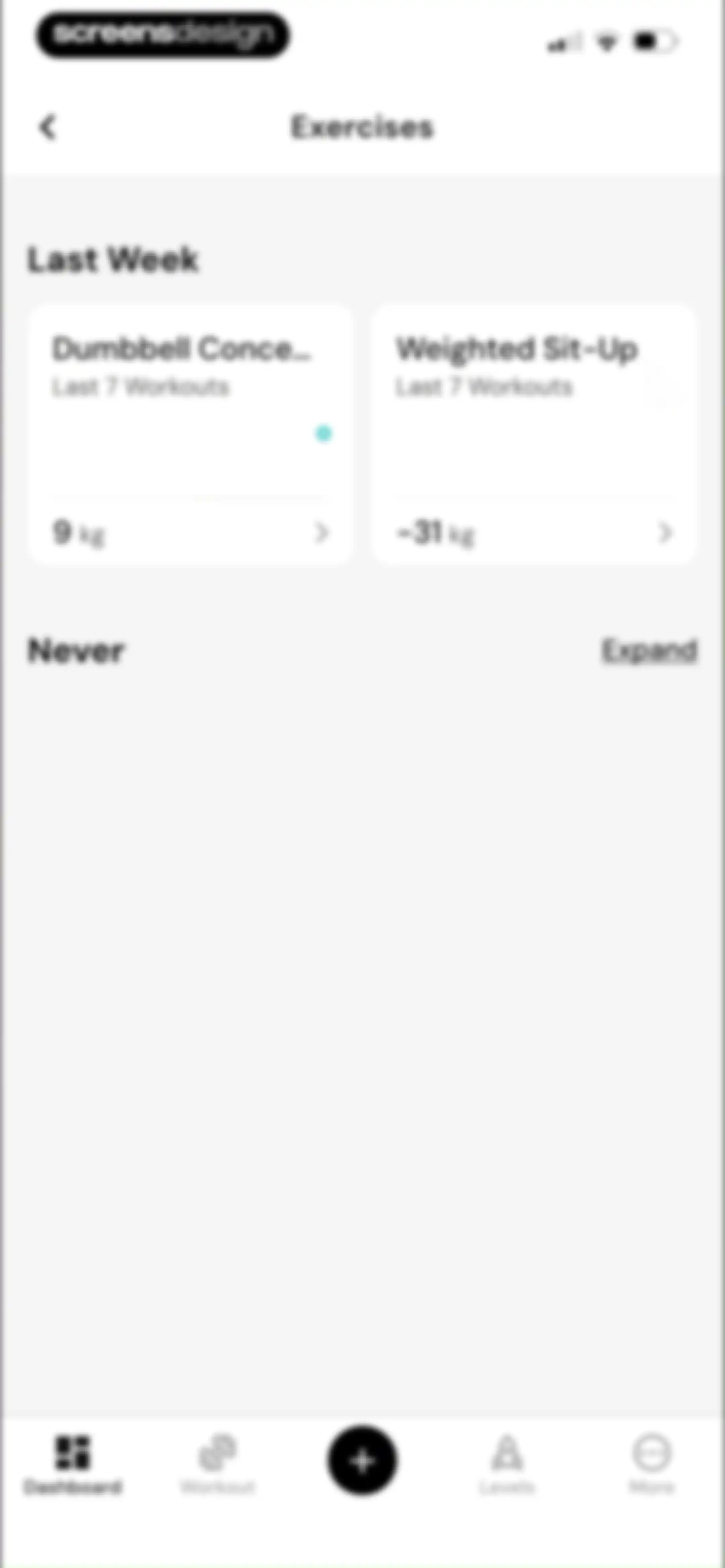 MacroFactor Workouts - Tracker screen 134