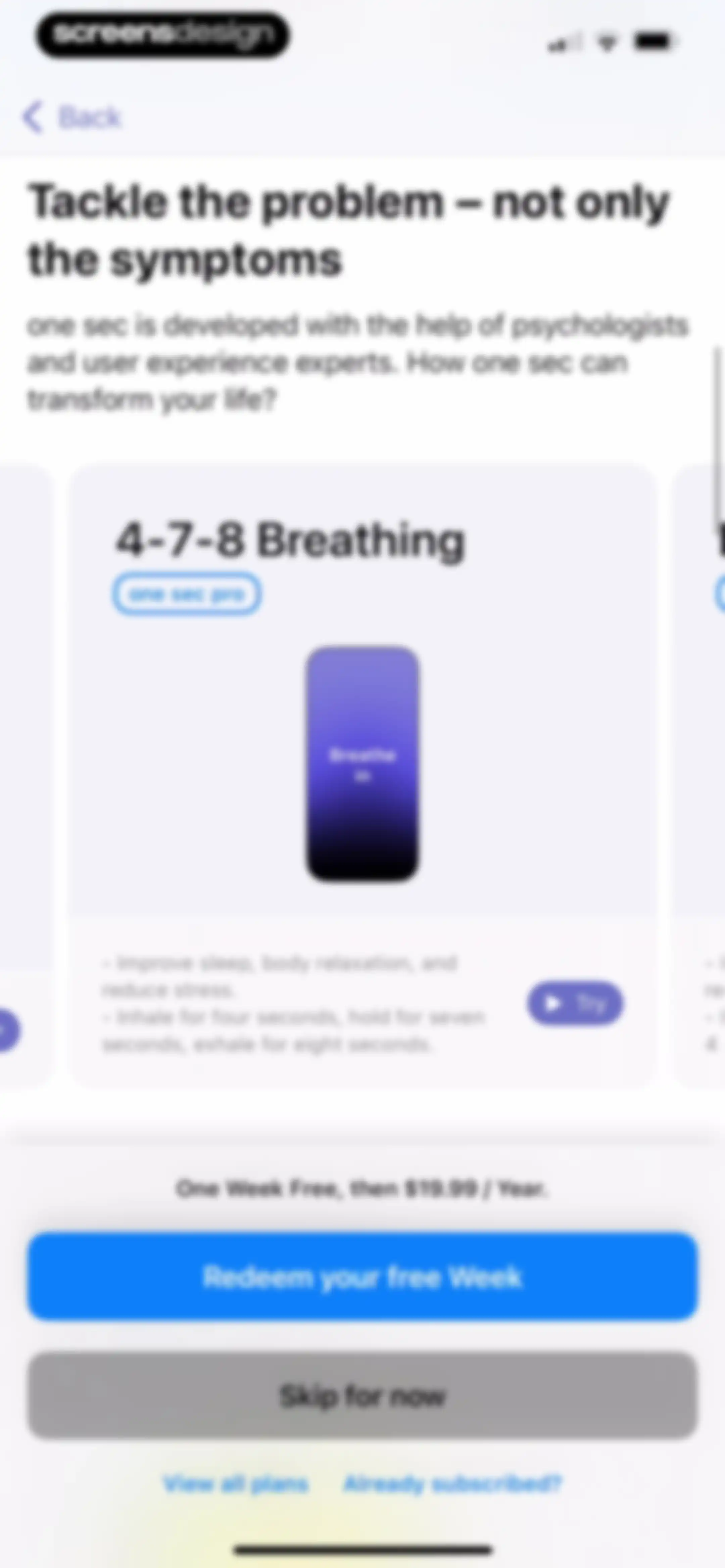 one sec | screen time + focus screen 9