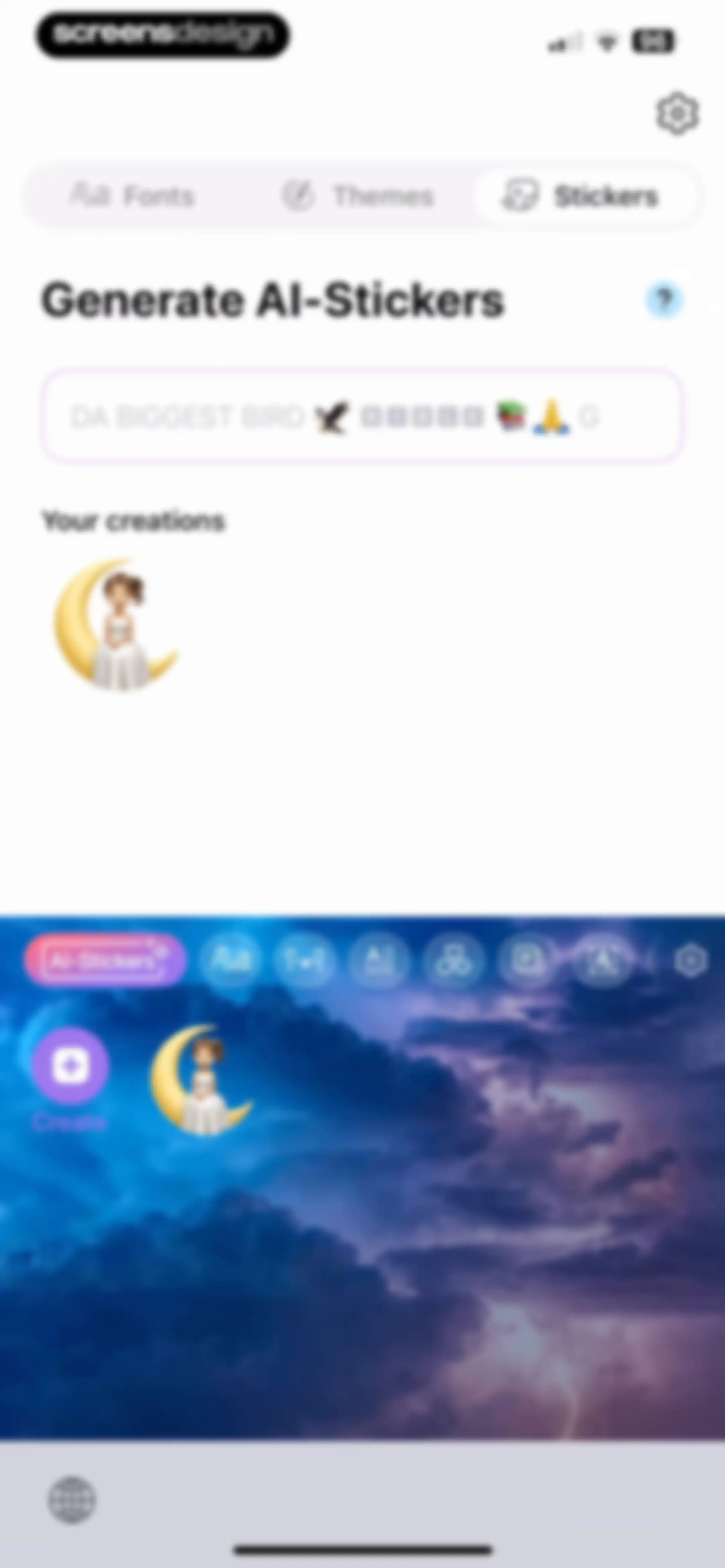 Fonts - AI Stickers screen 53